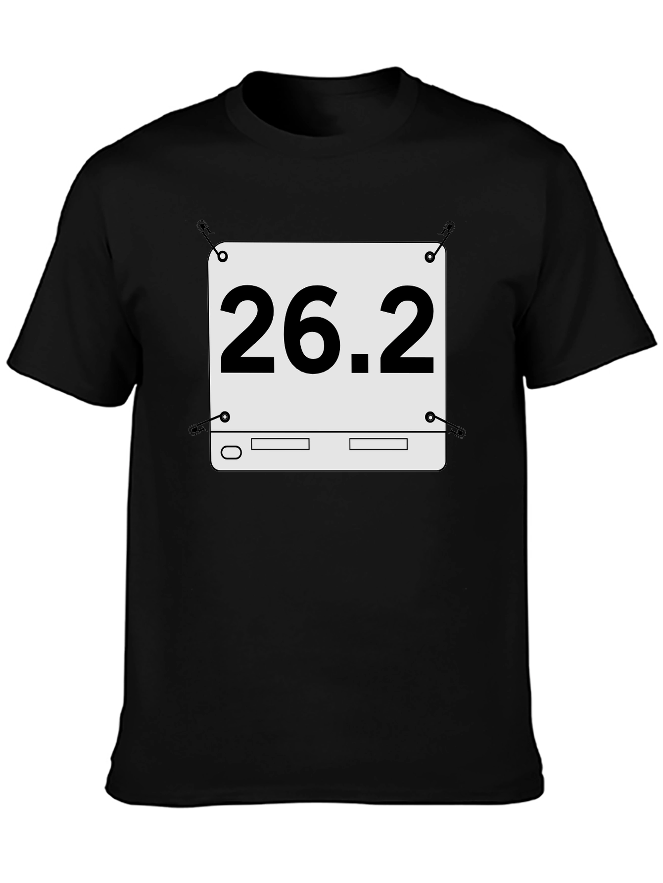 26.2 Marathon Running T-Shirt - Black