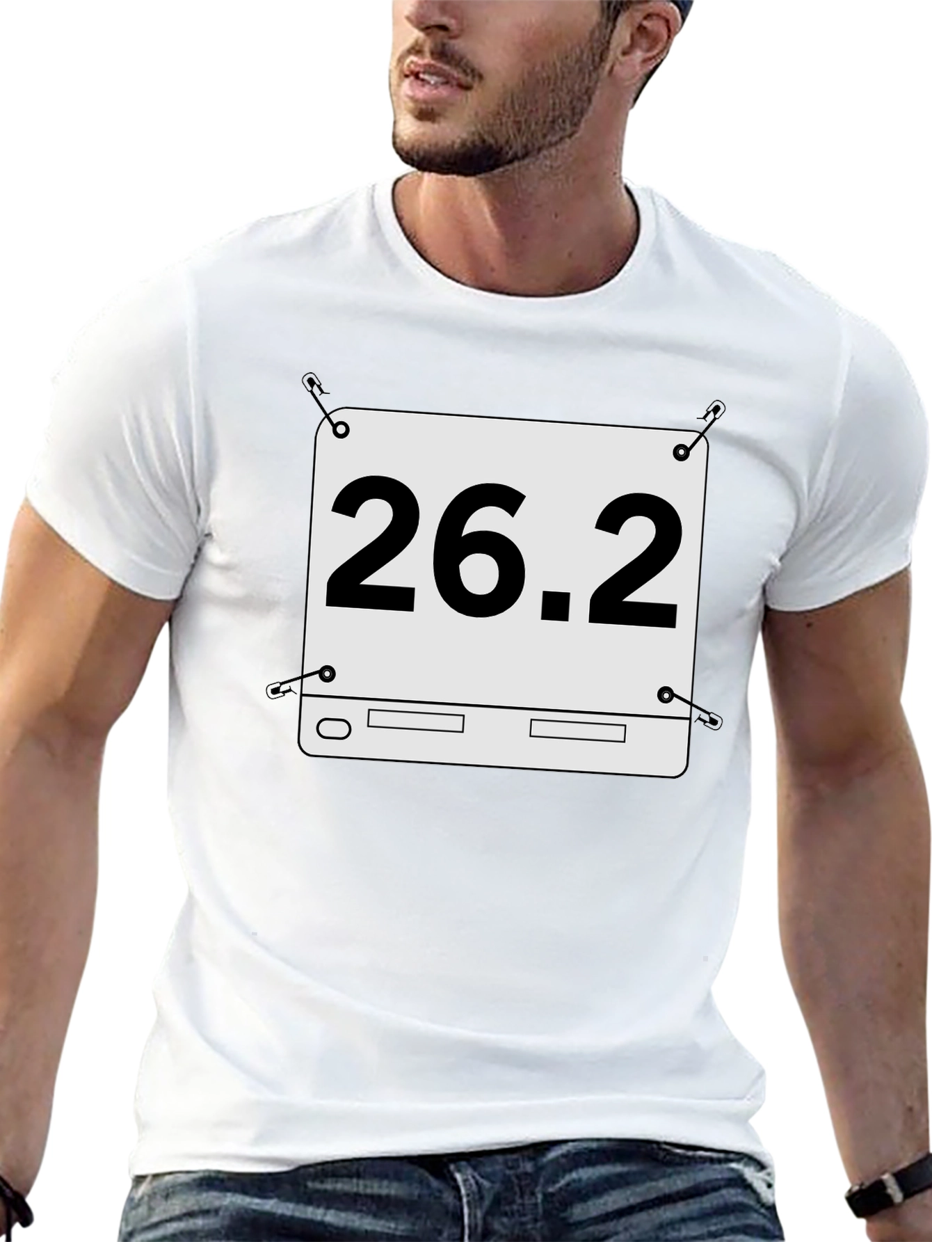 26.2 Marathon Running T-Shirt - Black