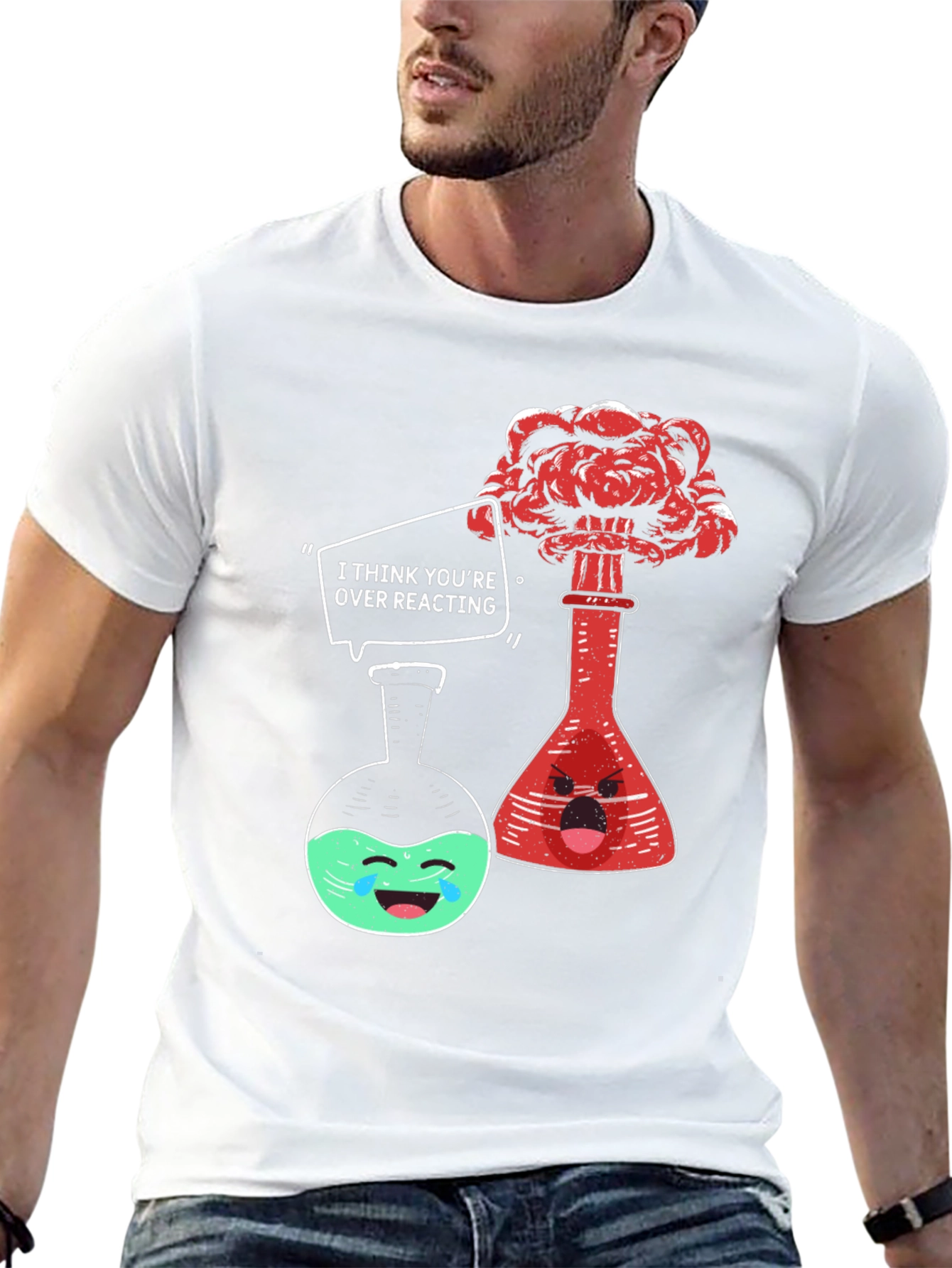 Funny Chemistry T-Shirt: Over Reacting Tee