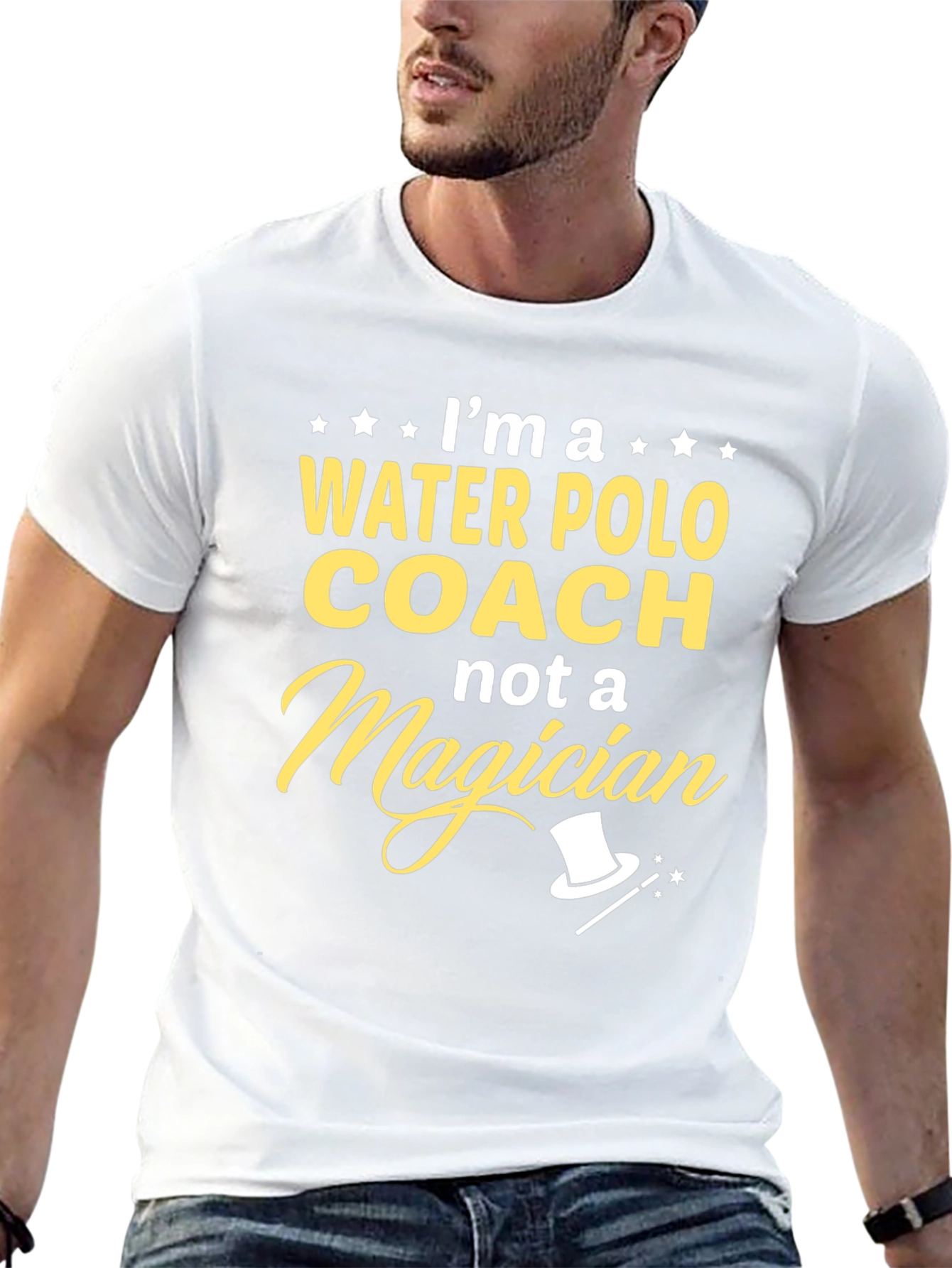 Water Polo Coach T-Shirt - Not a Magician Tee
