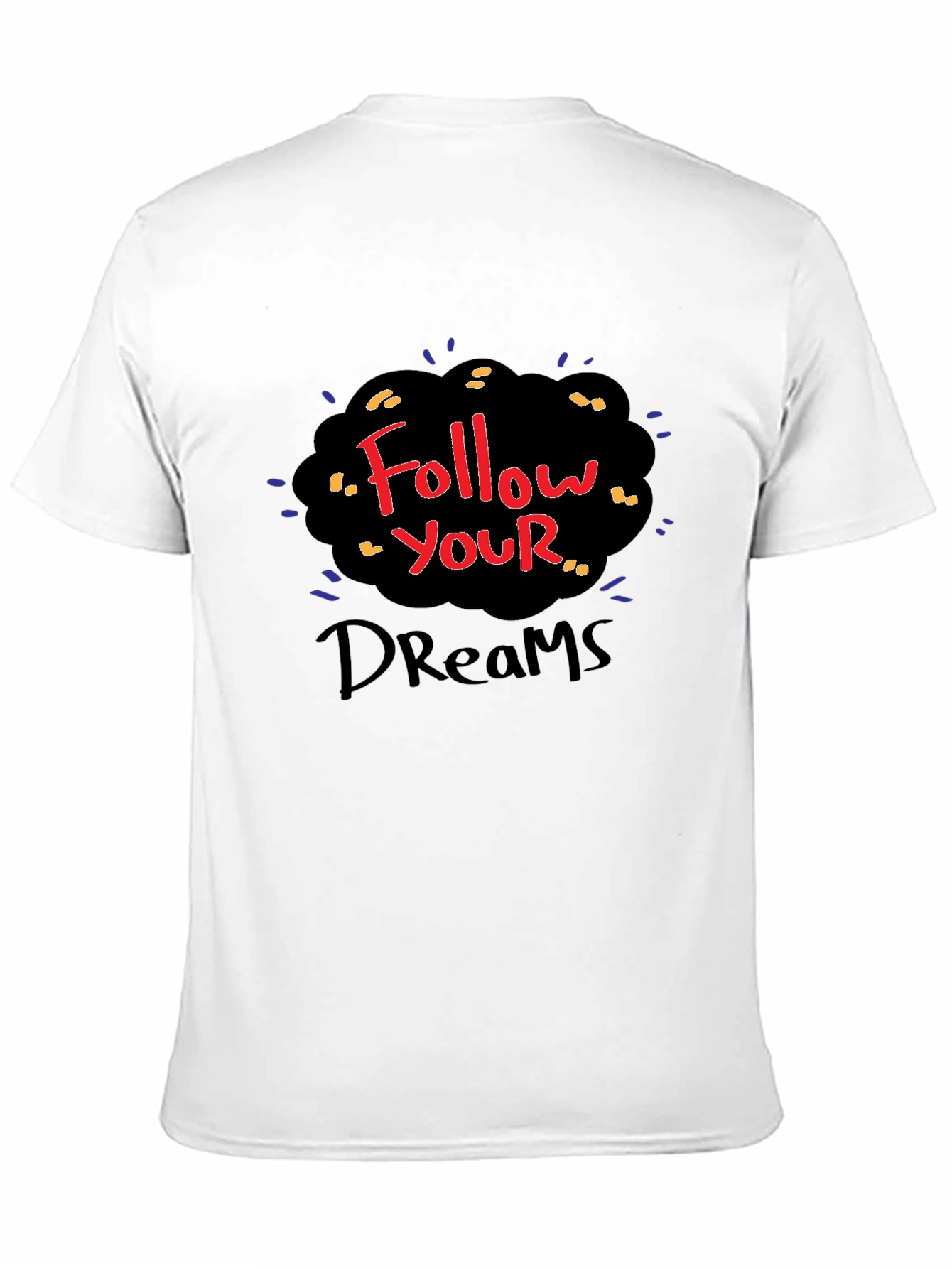 Follow Your Dreams Black Graphic Tee