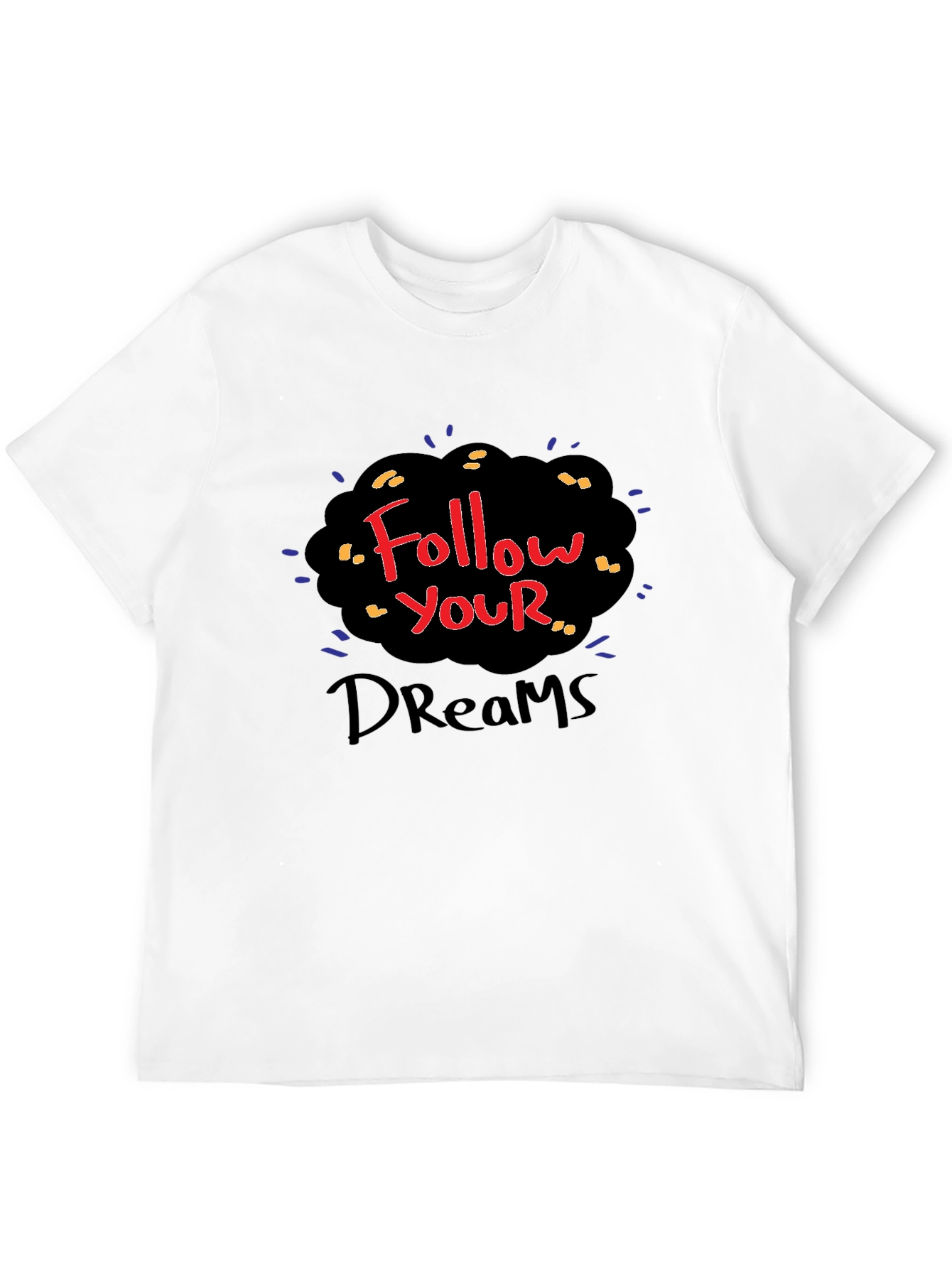 Follow Your Dreams Black Graphic Tee