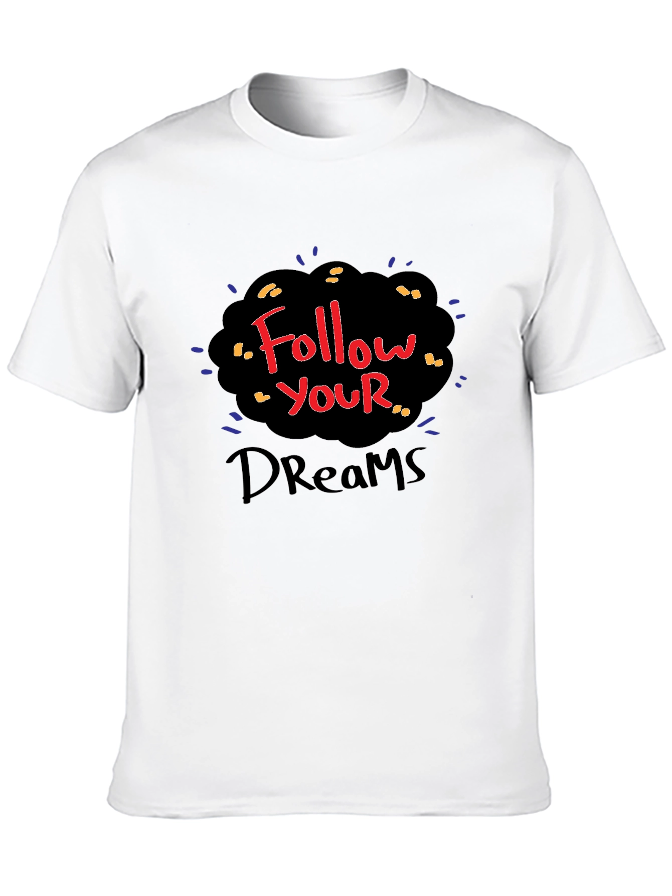Follow Your Dreams Black Graphic Tee