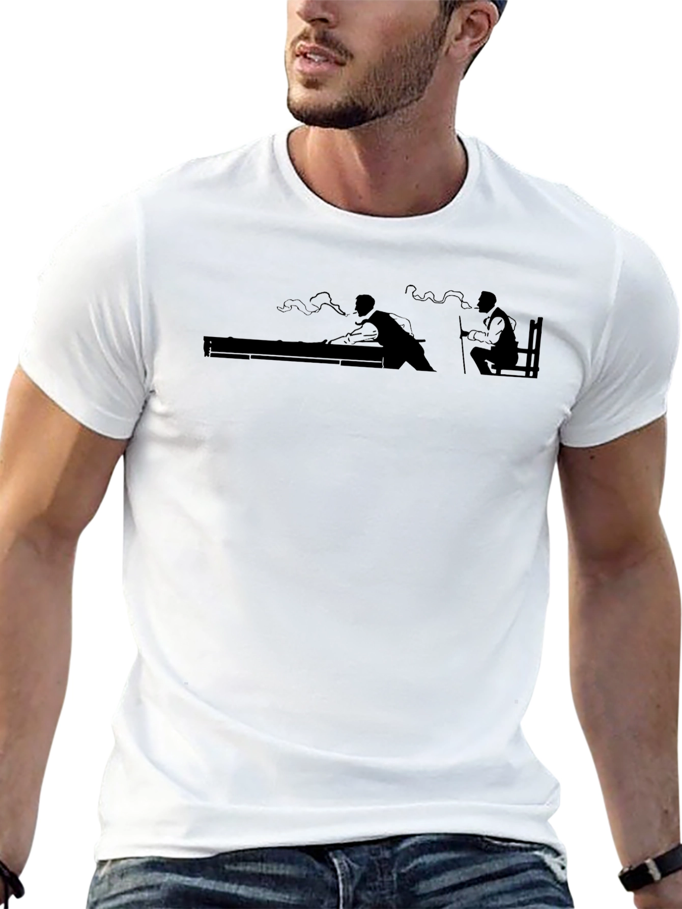 Billiards Graphic Tee - Mens Black T-Shirt