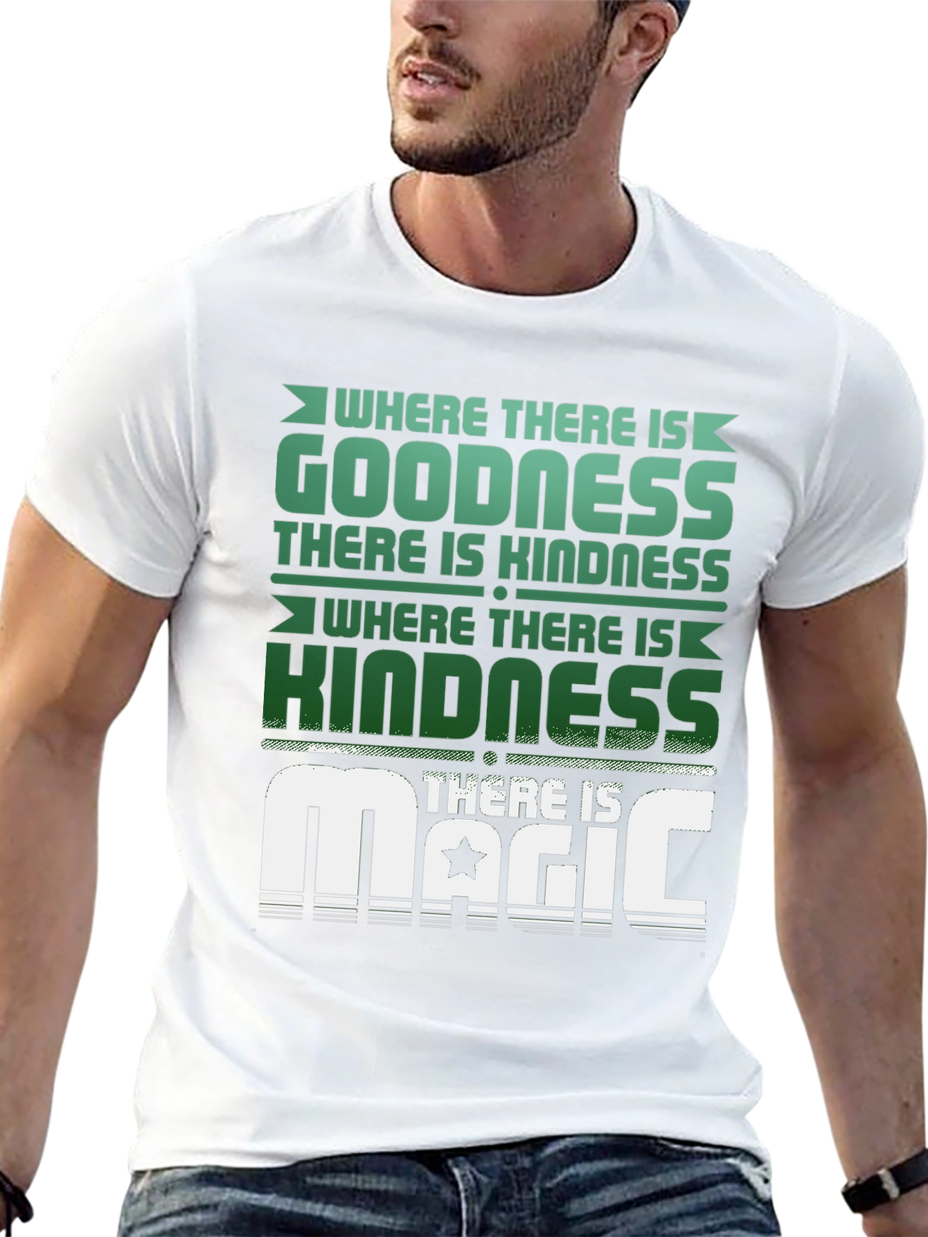 Goodness Kindness Magic Graphic Tee - Black