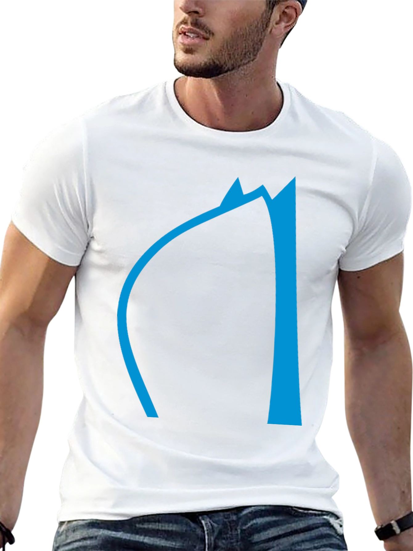 Modern Graphic Tee - Mountain Design