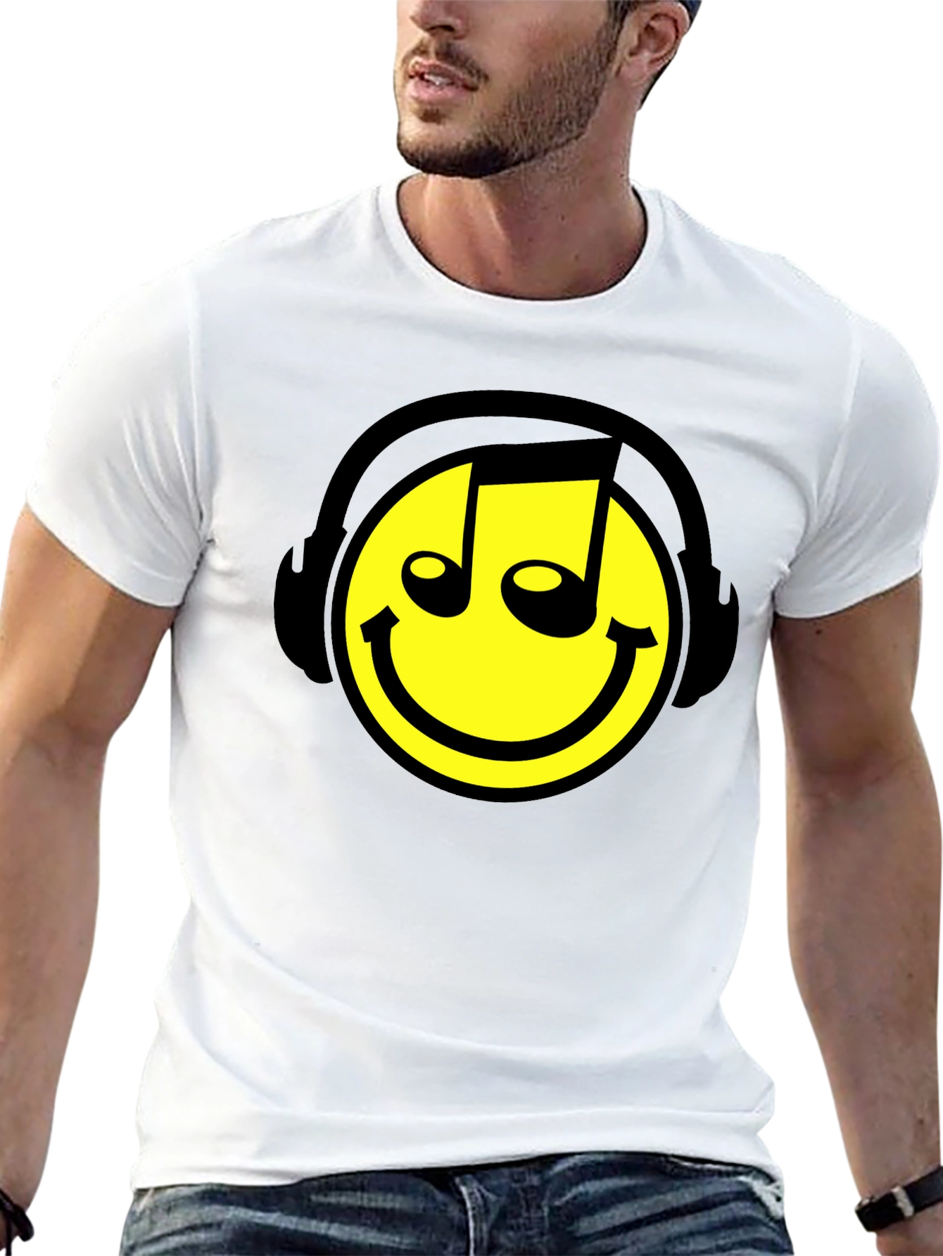 Smiley DJ T-Shirt - Music Lover Apparel