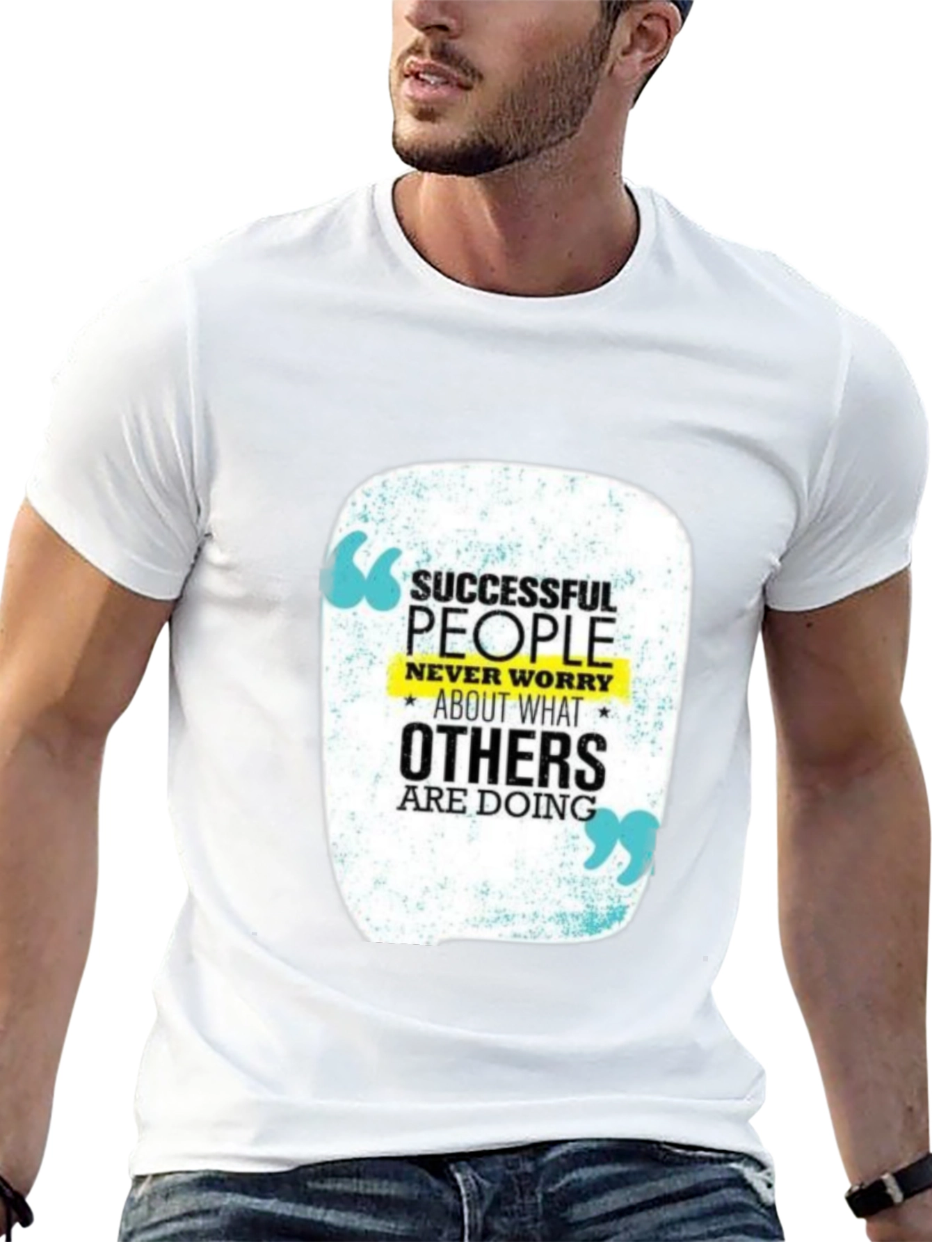 Motivational T-Shirt: Successful People Never Worry