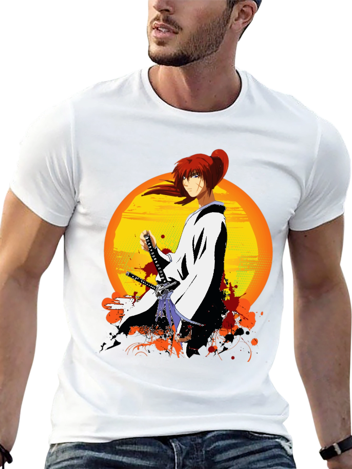 Anime Samurai T-Shirt