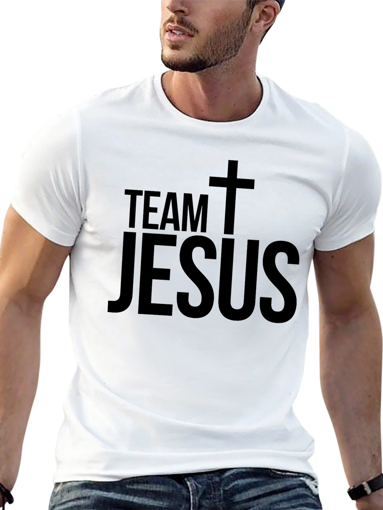Team Jesus Christian T-Shirt Religious Faith Tee