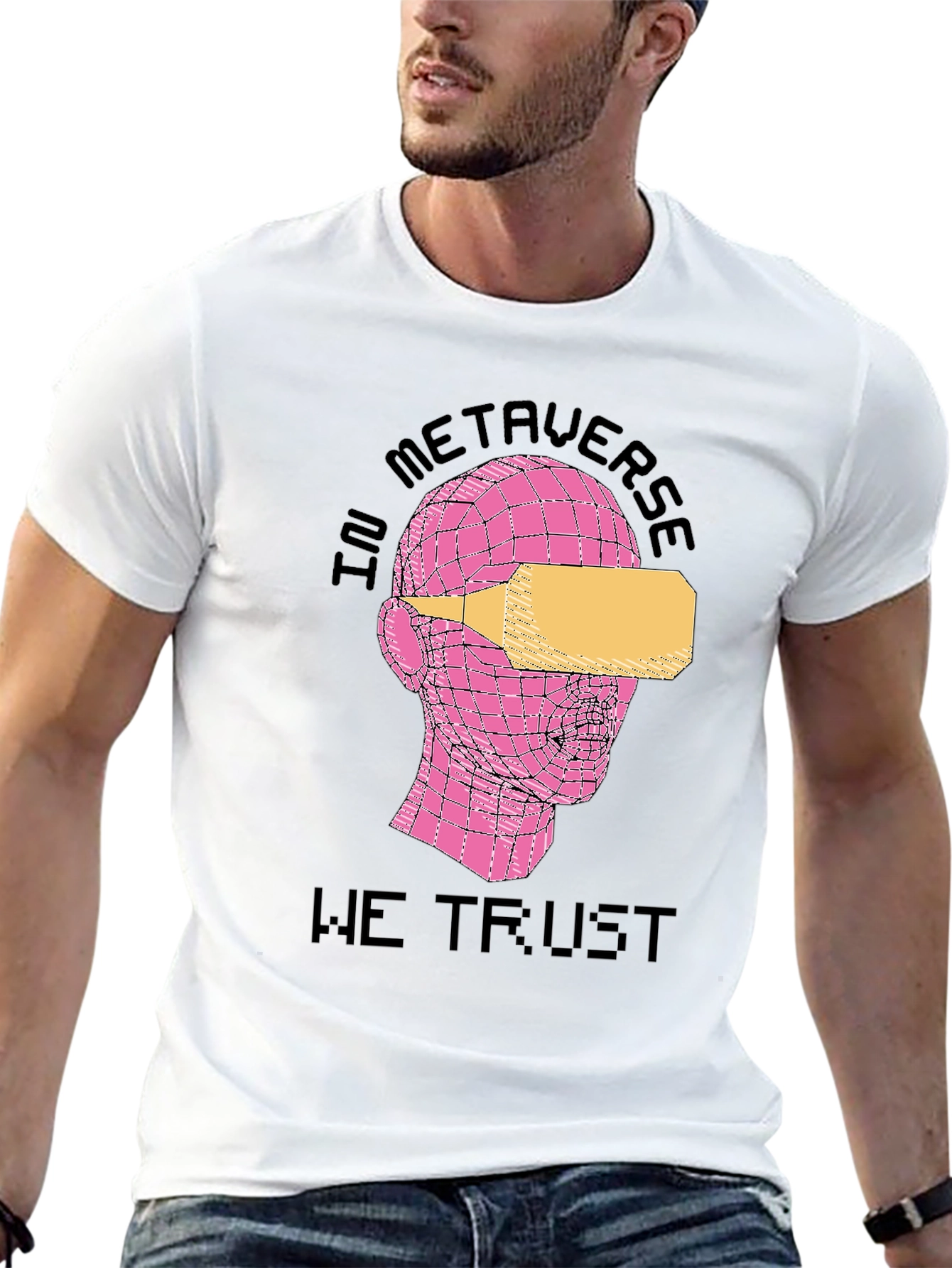 In Metaverse We Trust Black T-Shirt