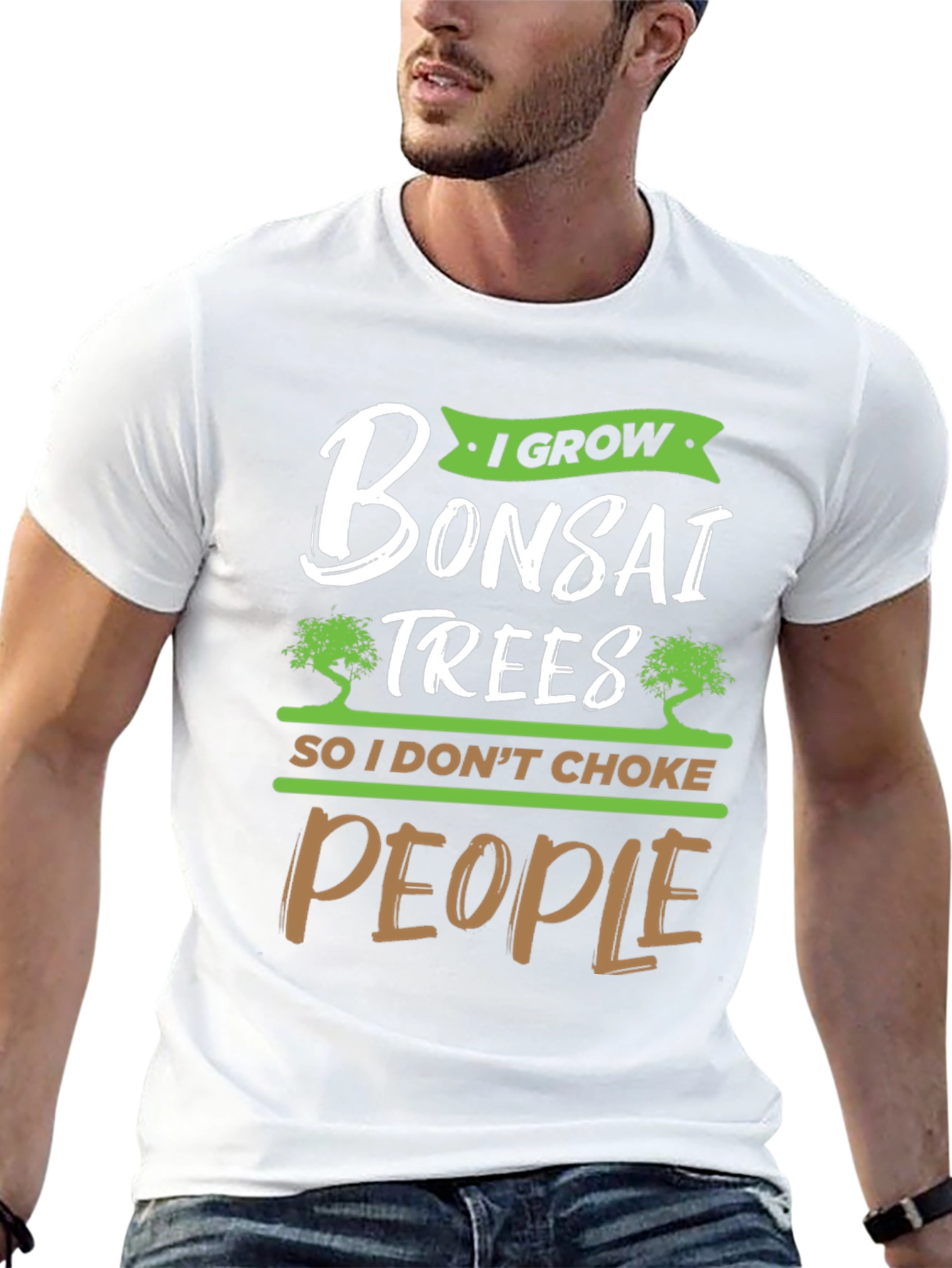 I Grow Bonsai Trees Funny Graphic Tee