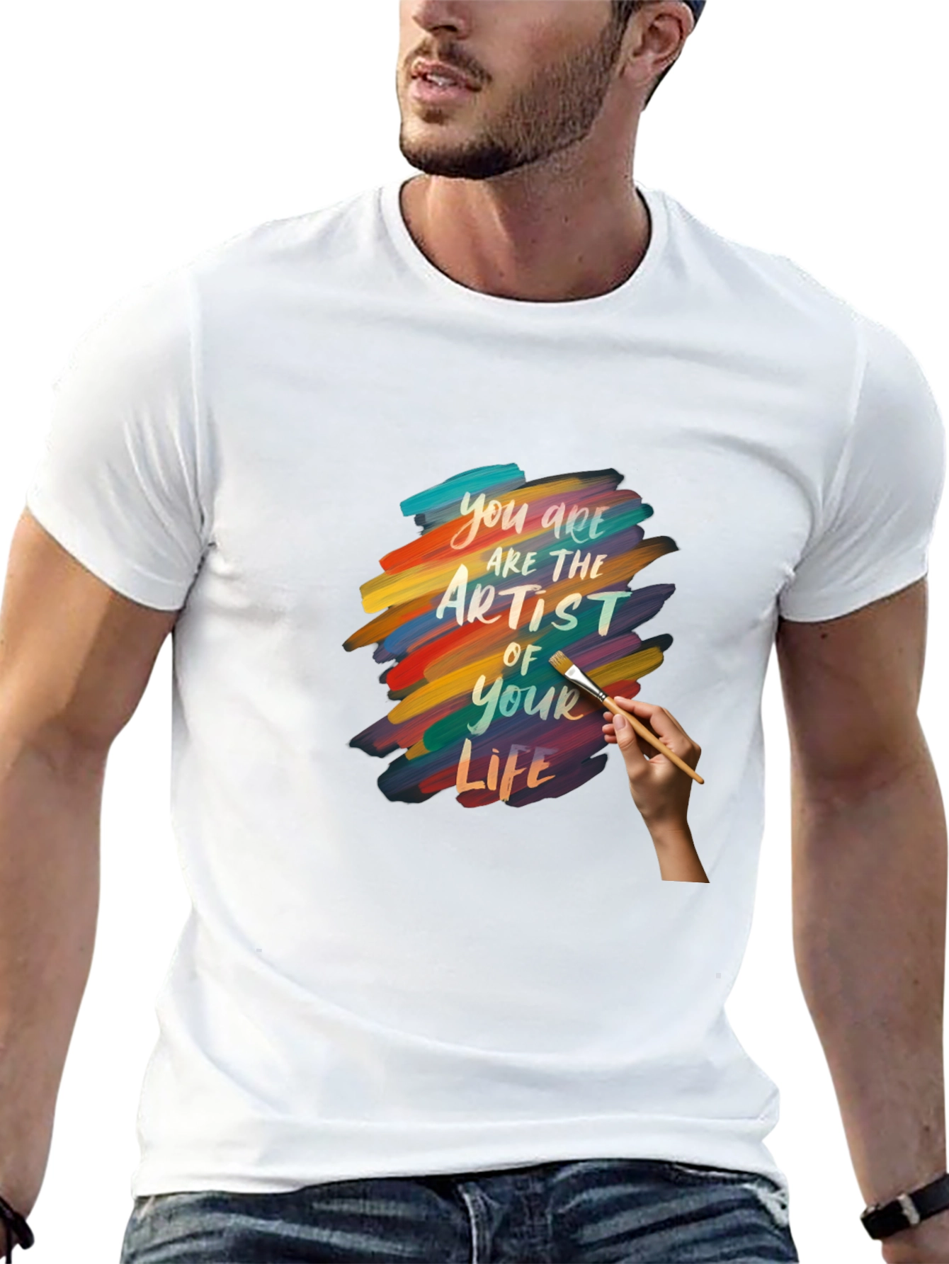 Artist of Your Life Graphic Tee - Black Cotton