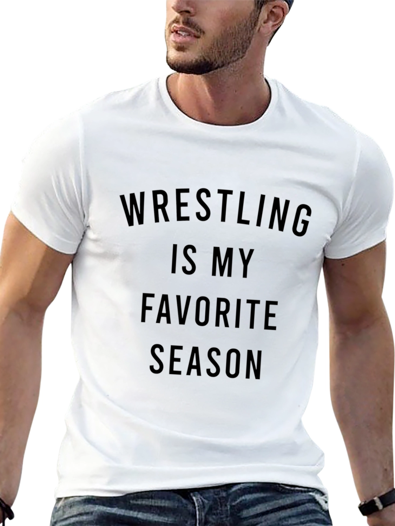 Wrestling is My Favorite Season Graphic T-Shirt