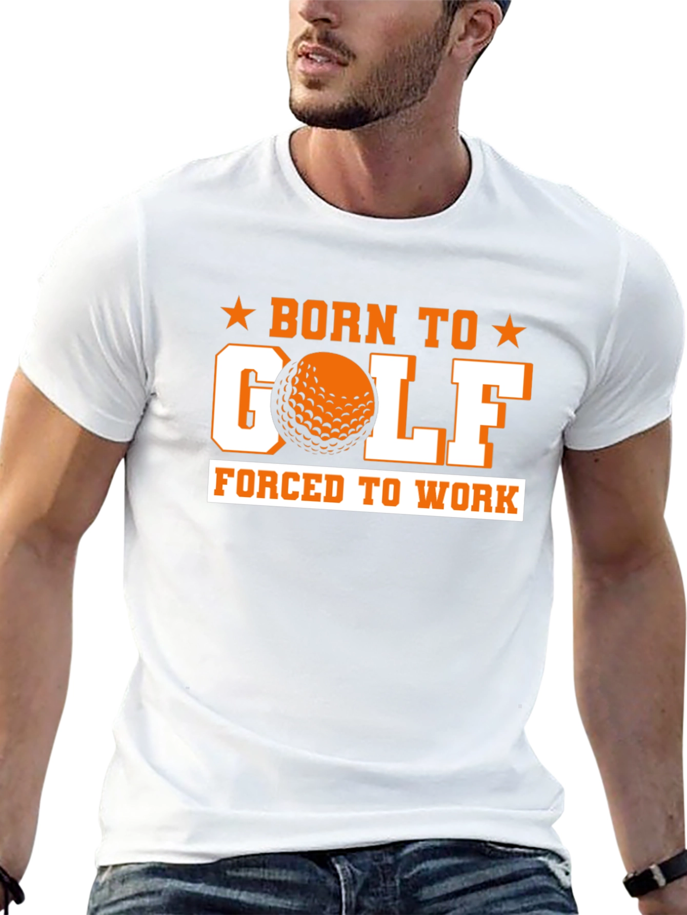 Born to Golf Black Graphic Tee