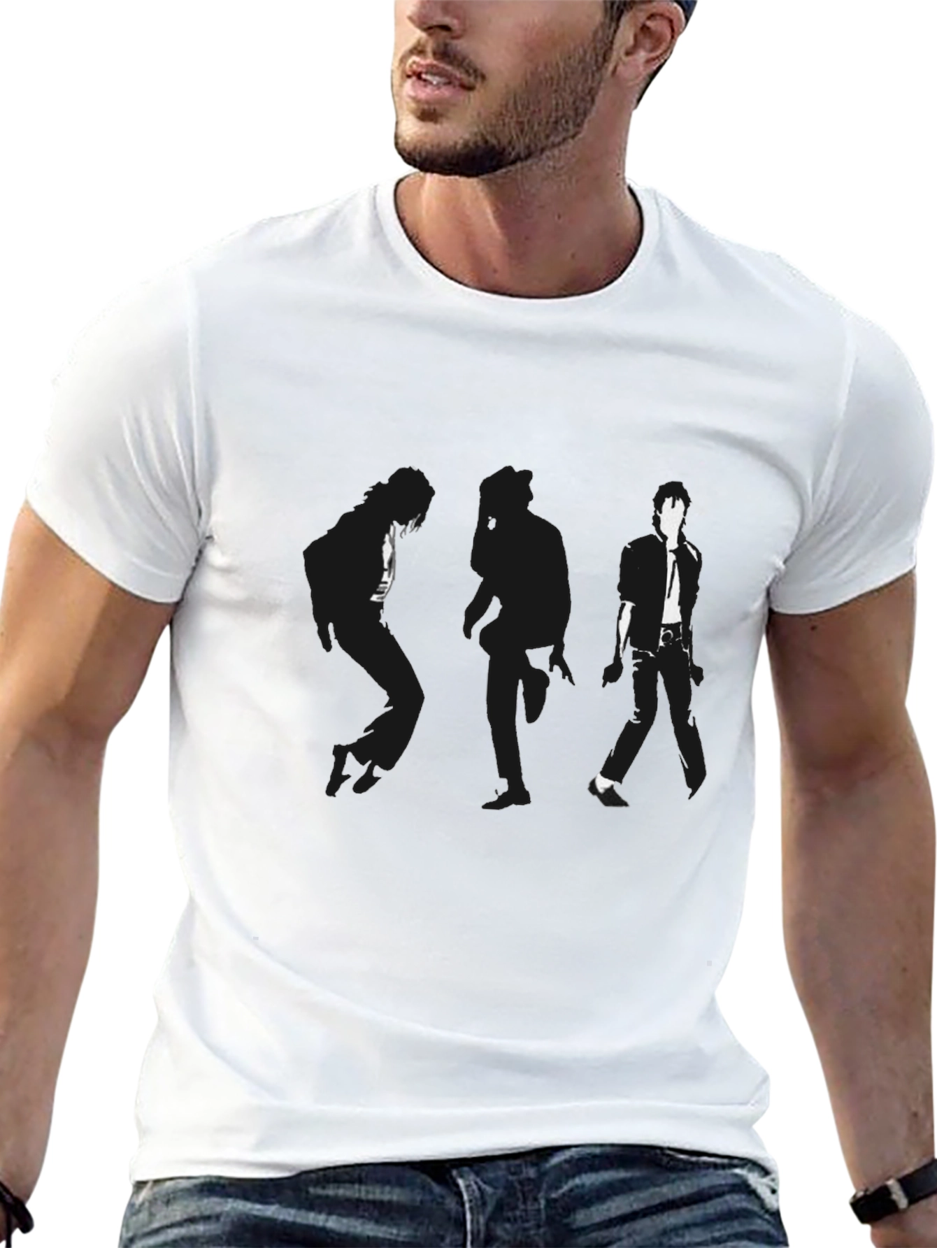 Michael Jackson Silhouette Graphic T-Shirt