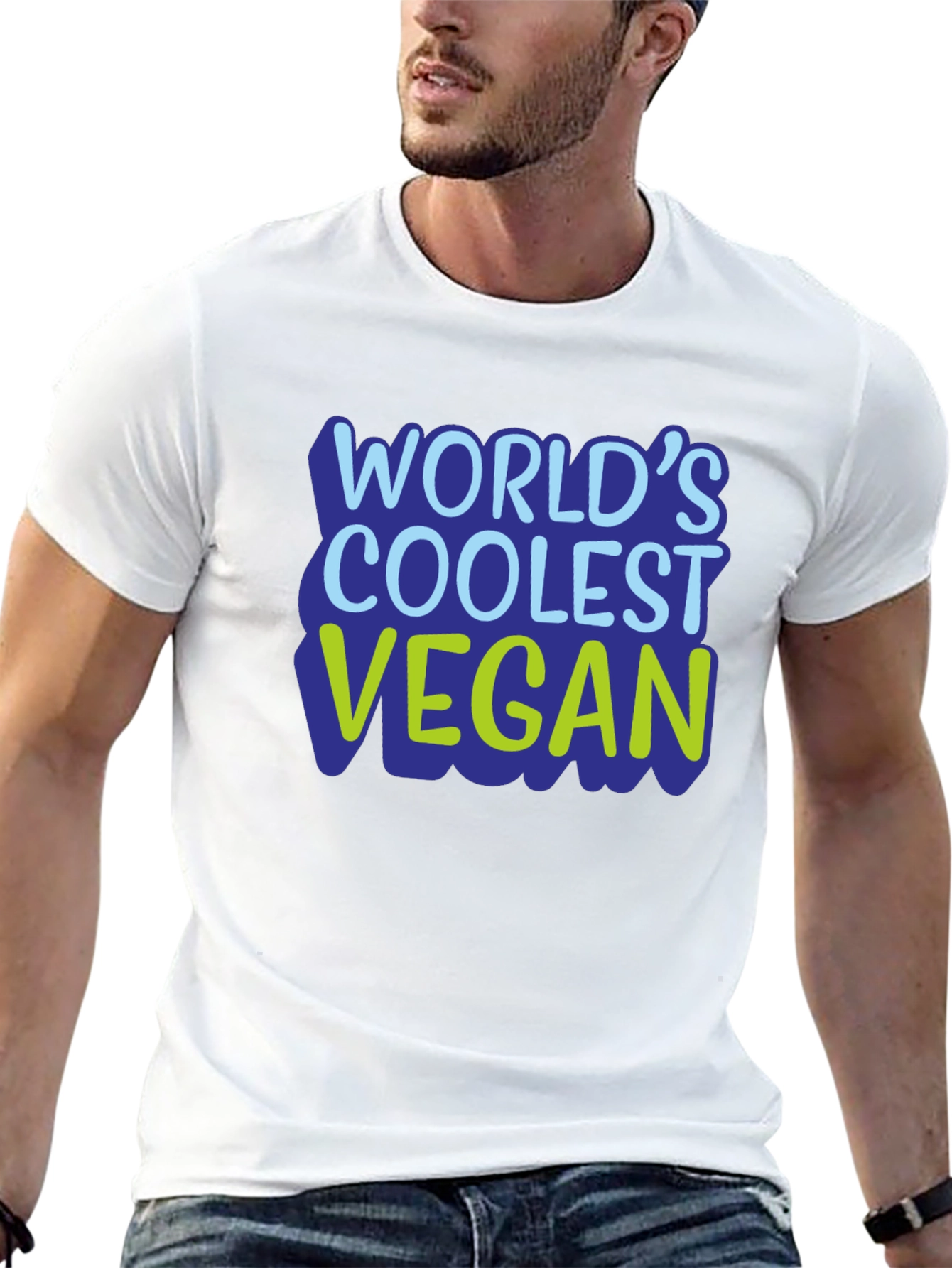 Worlds Coolest Vegan T-Shirt - Black
