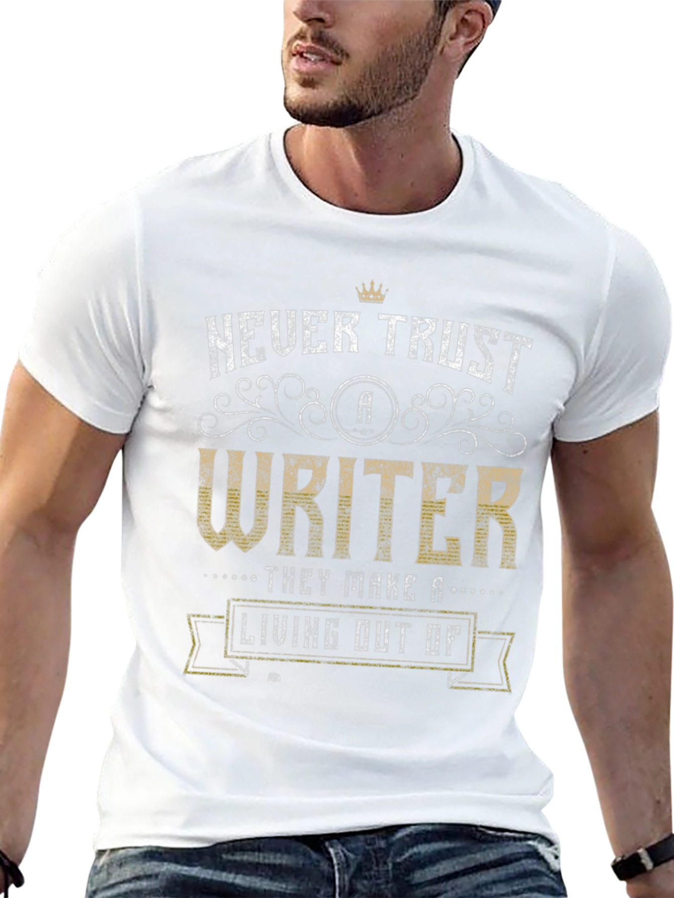 Never Trust a Writer Graphic T-Shirt