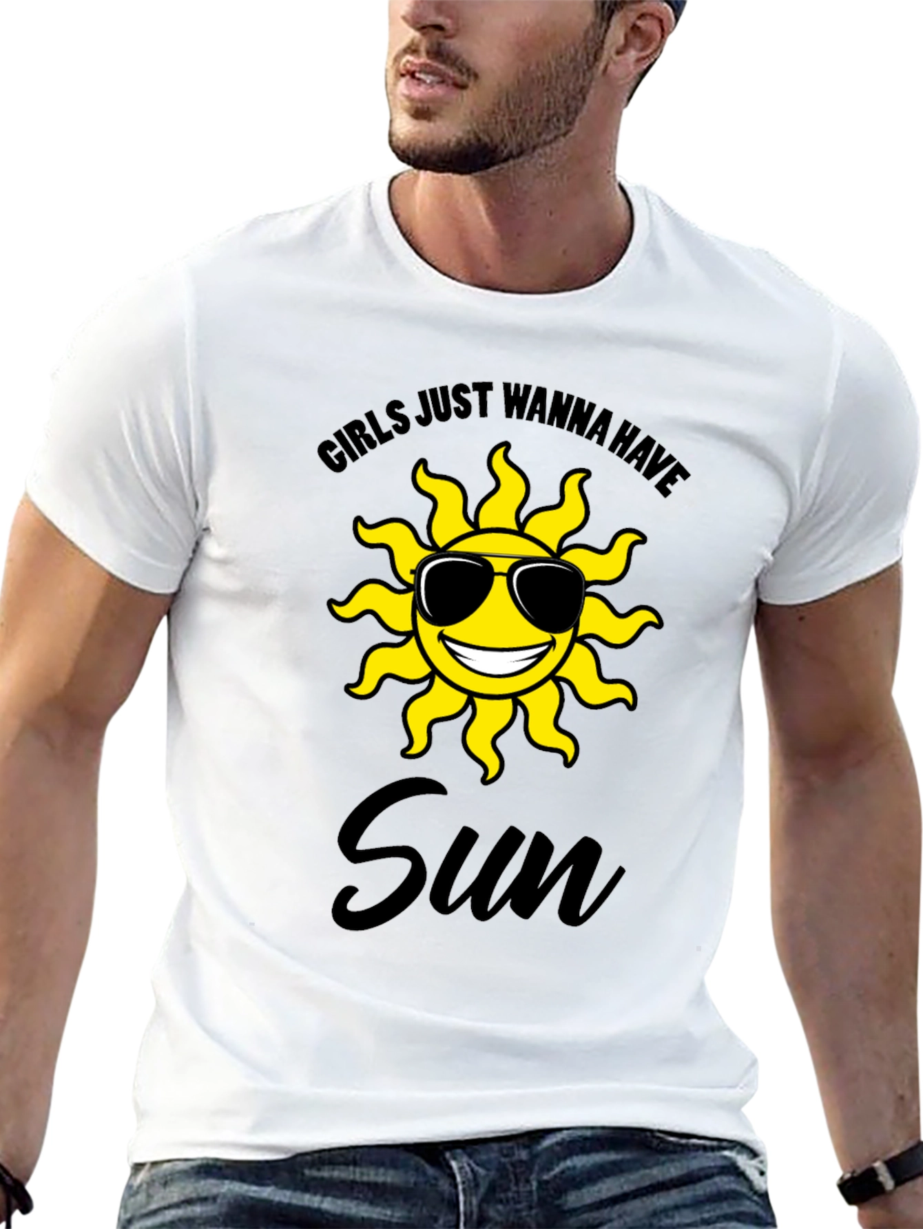 Girls Just Wanna Have Sun Graphic T-Shirt