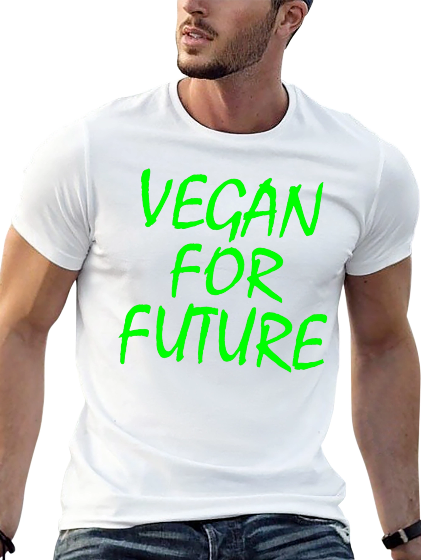 Vegan for Future Graphic Tee - Black