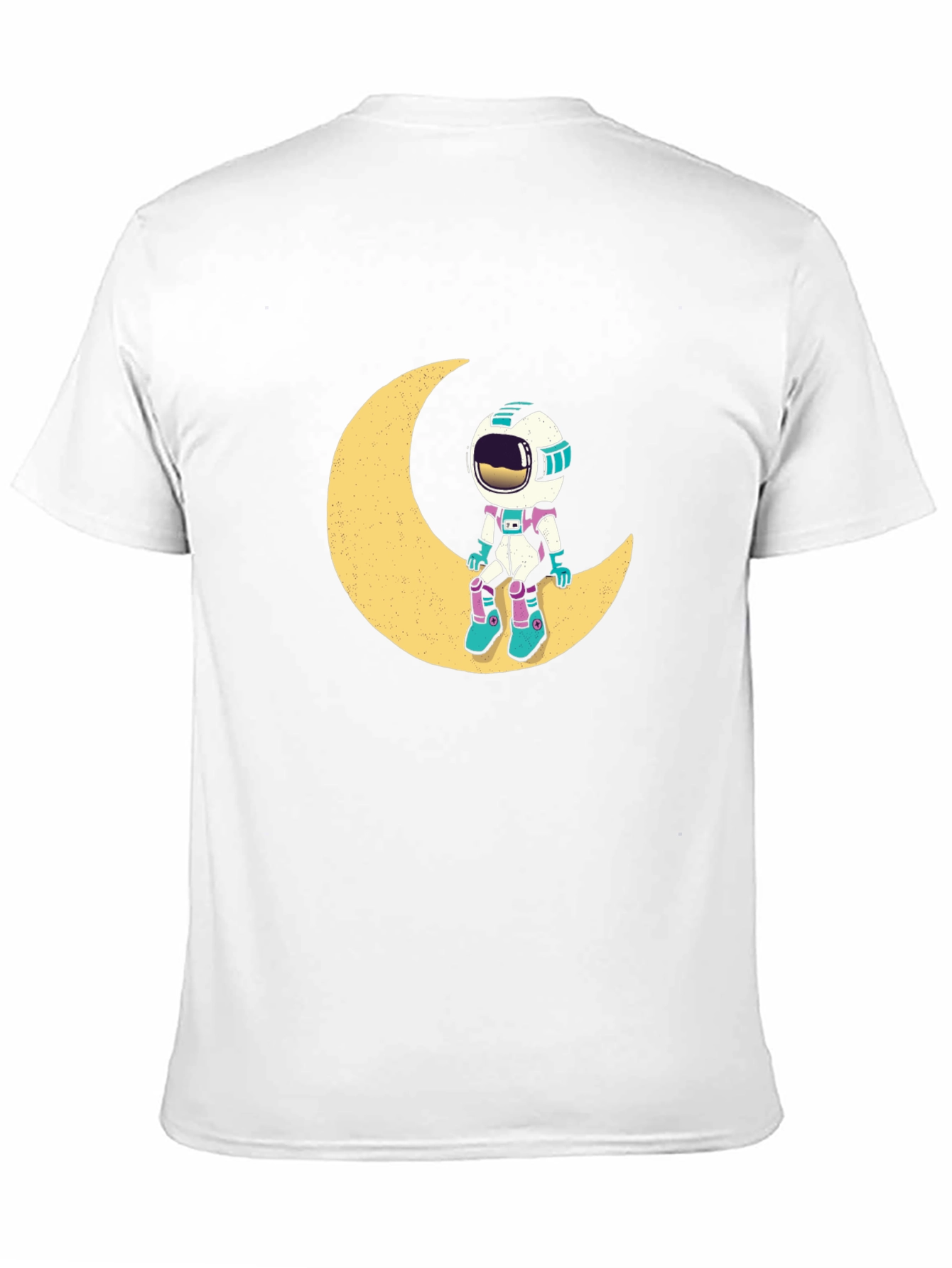 Astronaut Moon Black T-Shirt