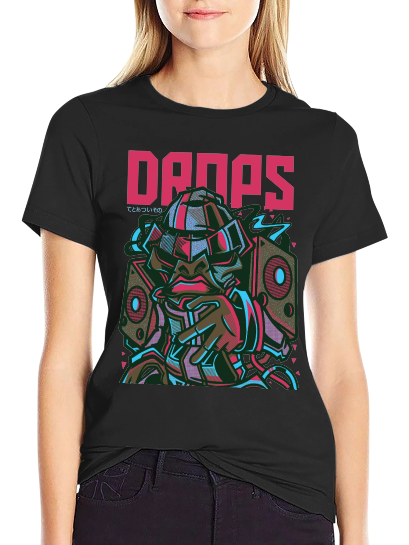 Drops Graphic Tee - Urban Streetwear Design
