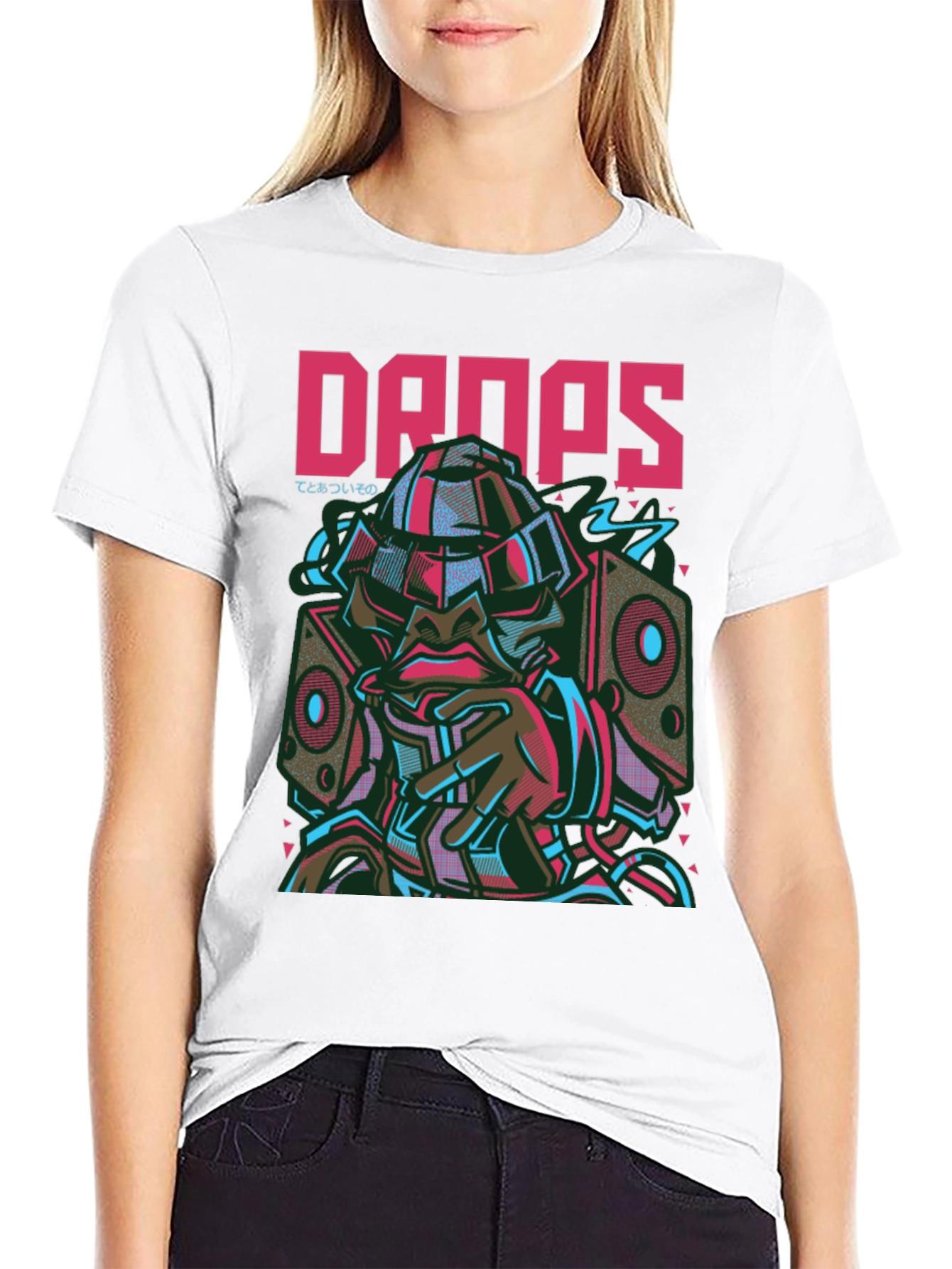 Drops Graphic Tee - Urban Streetwear Design