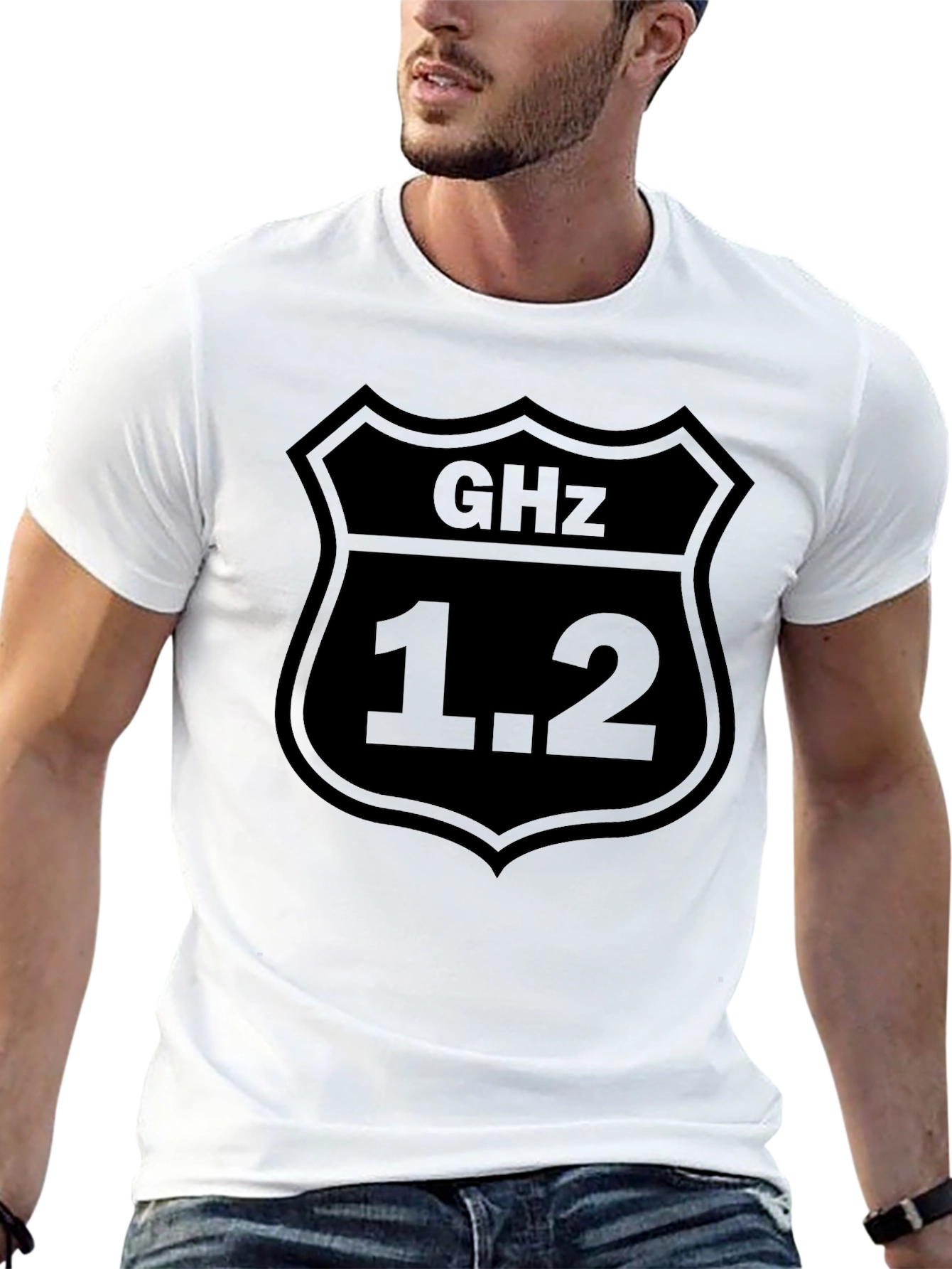 GHz 1.2 Black Graphic T-Shirt