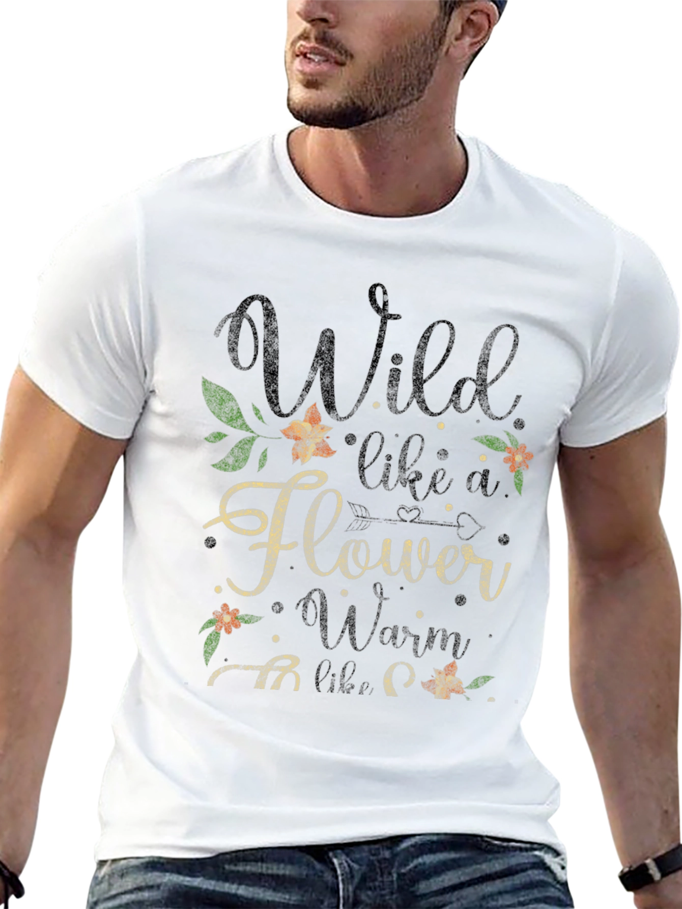 Wild Flower Graphic Tee - Stylish & Unique
