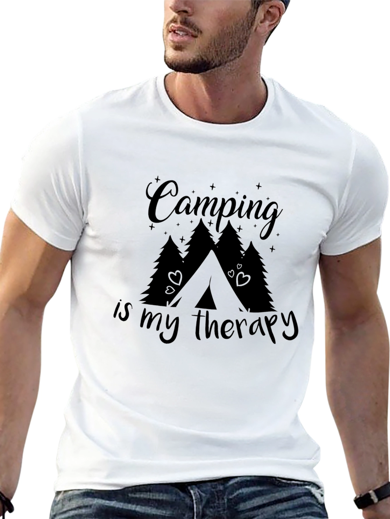Camping is My Therapy Graphic T-Shirt