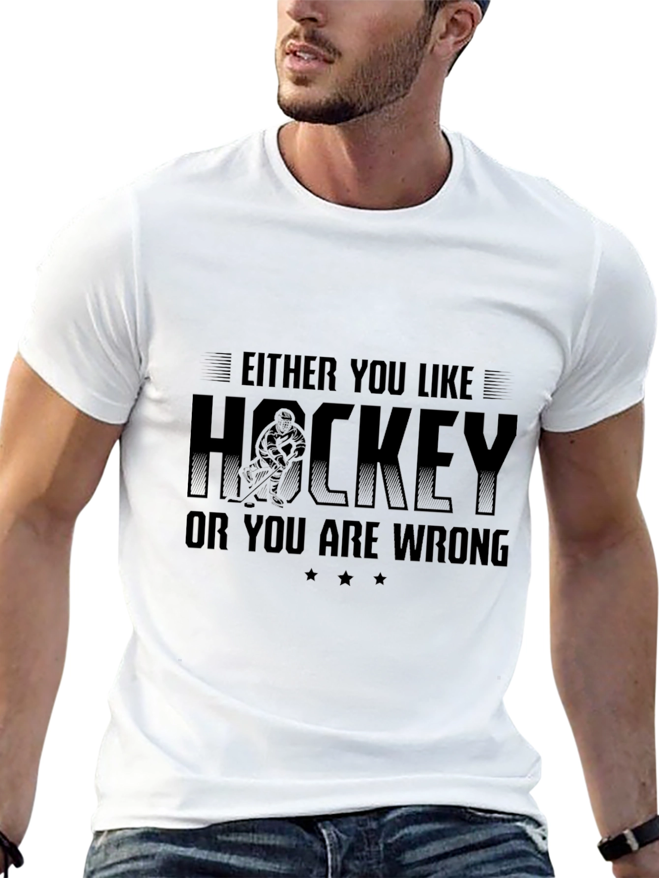Funny Hockey T-Shirt - Either You Like Hockey