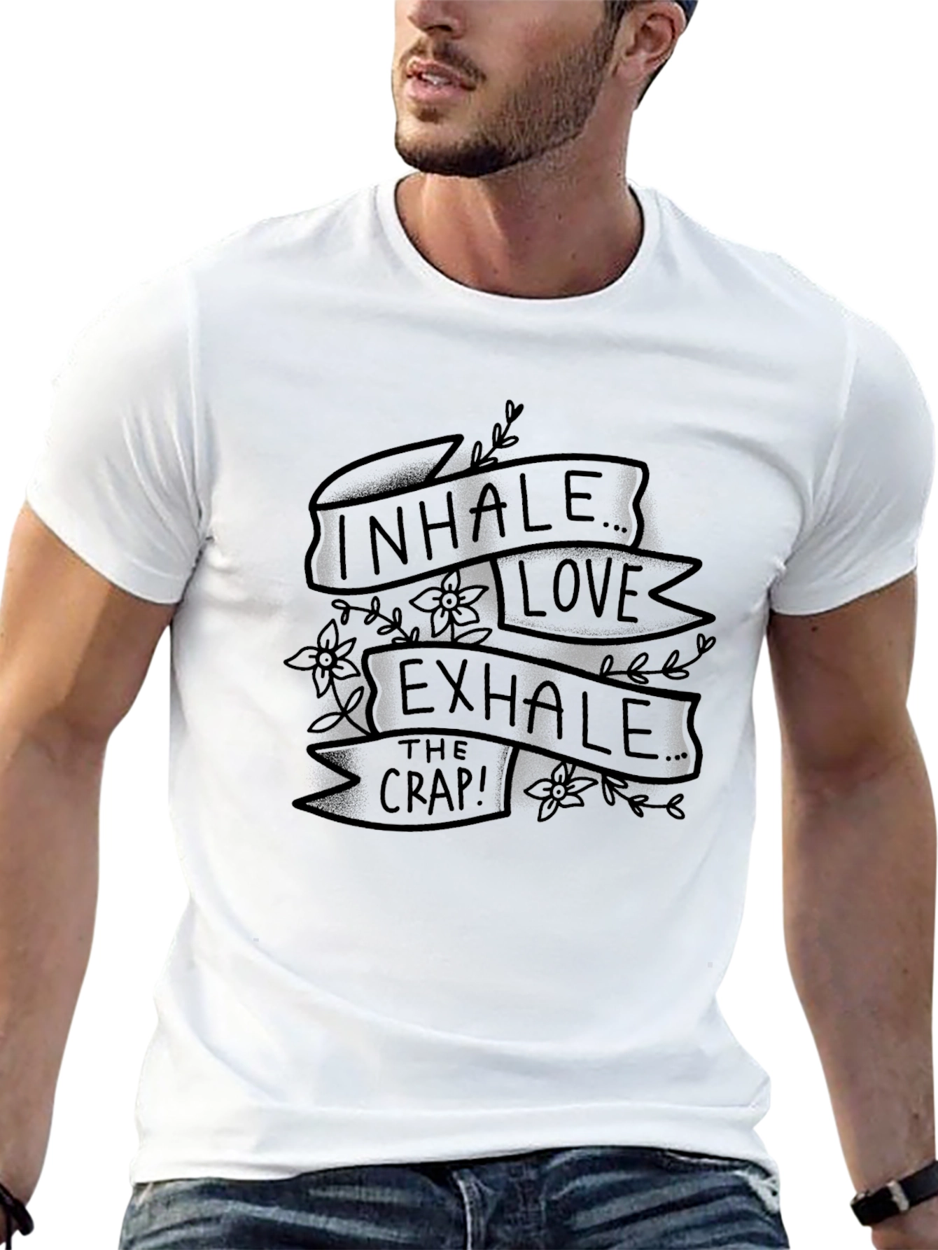 Inhale Love Exhale Crap Graphic Tee