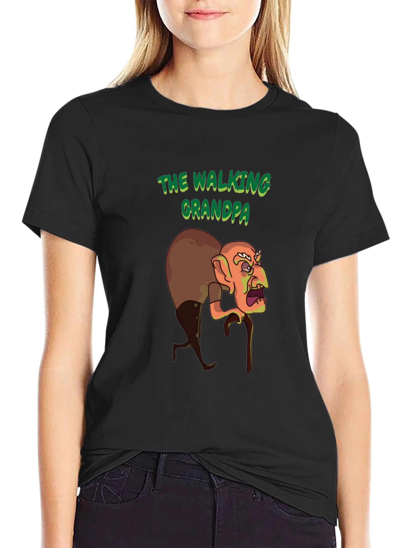 The Walking Grandpa Graphic T-Shirt