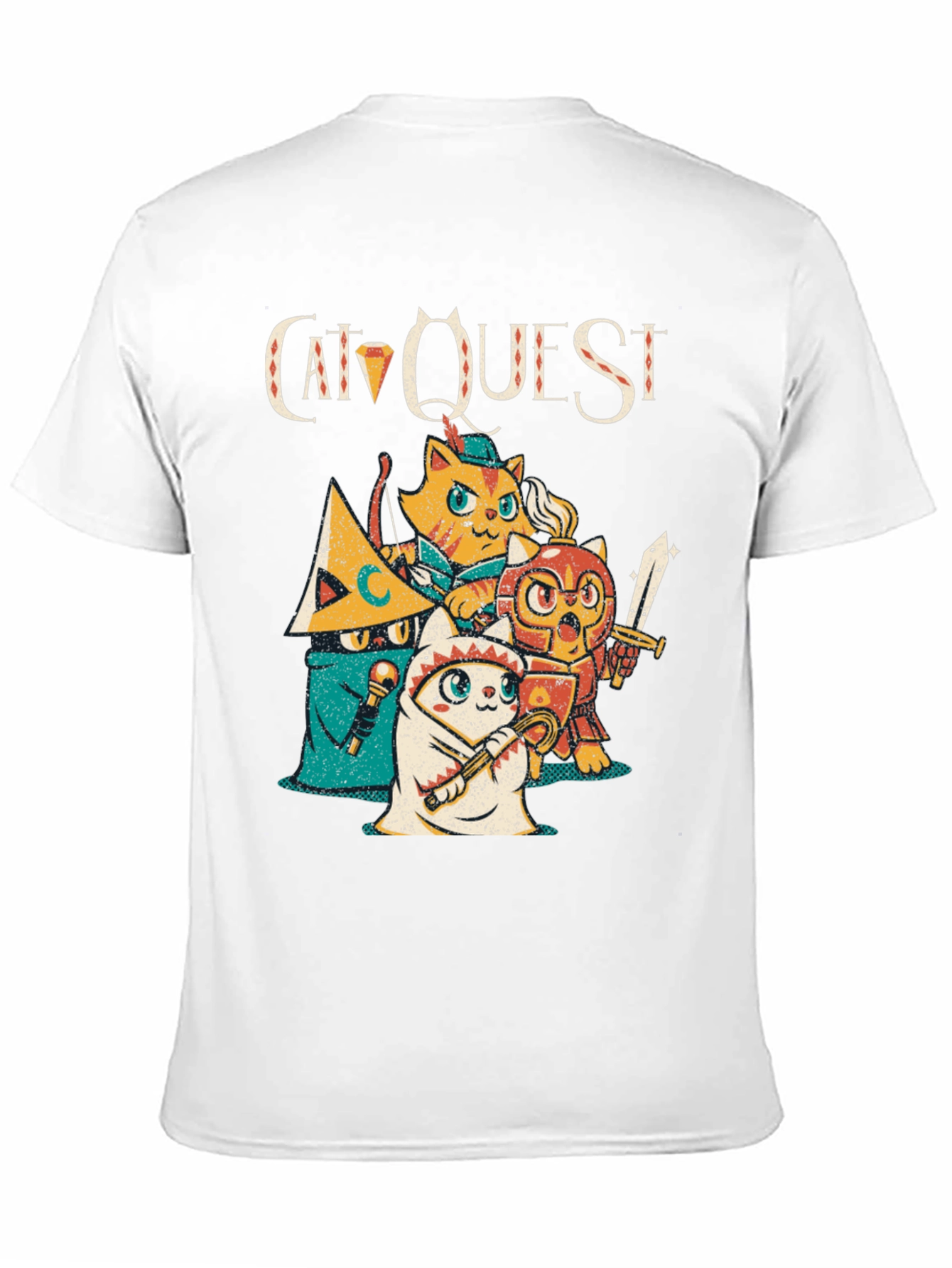 Cat Quest Graphic T-Shirt - Gamer Tee