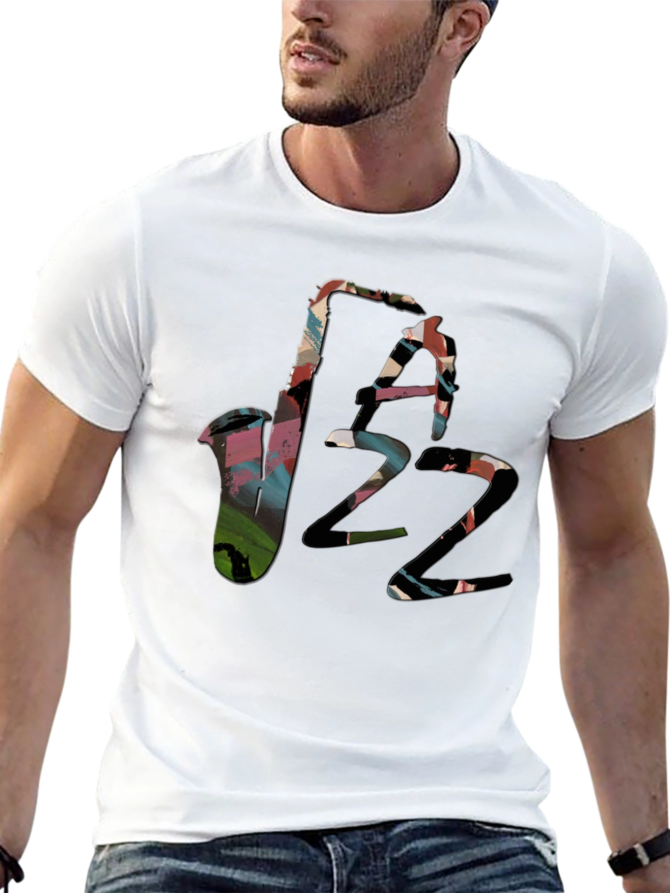 Jazz Music Saxophone Graphic T-Shirt