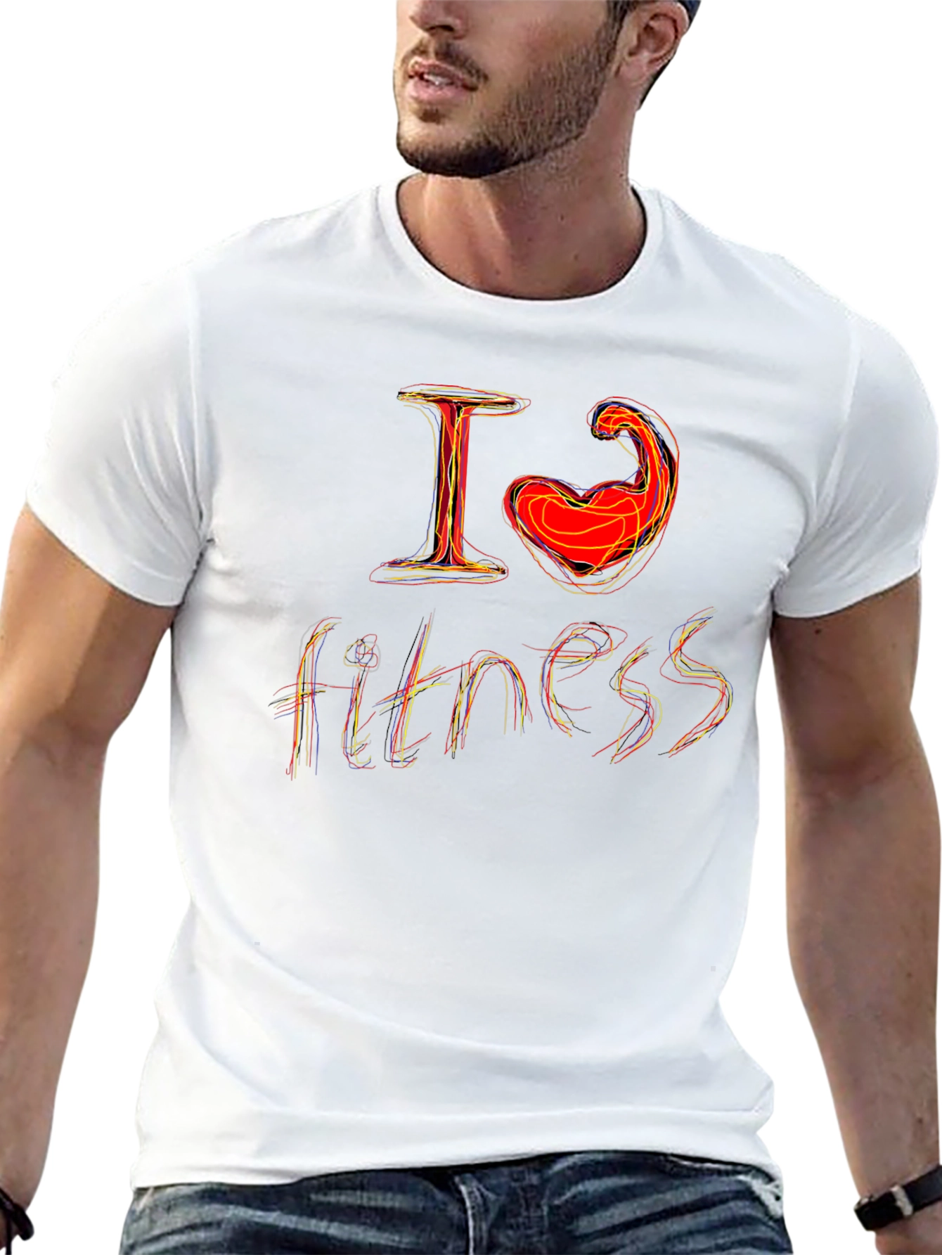 I Love Fitness Graphic T-Shirt