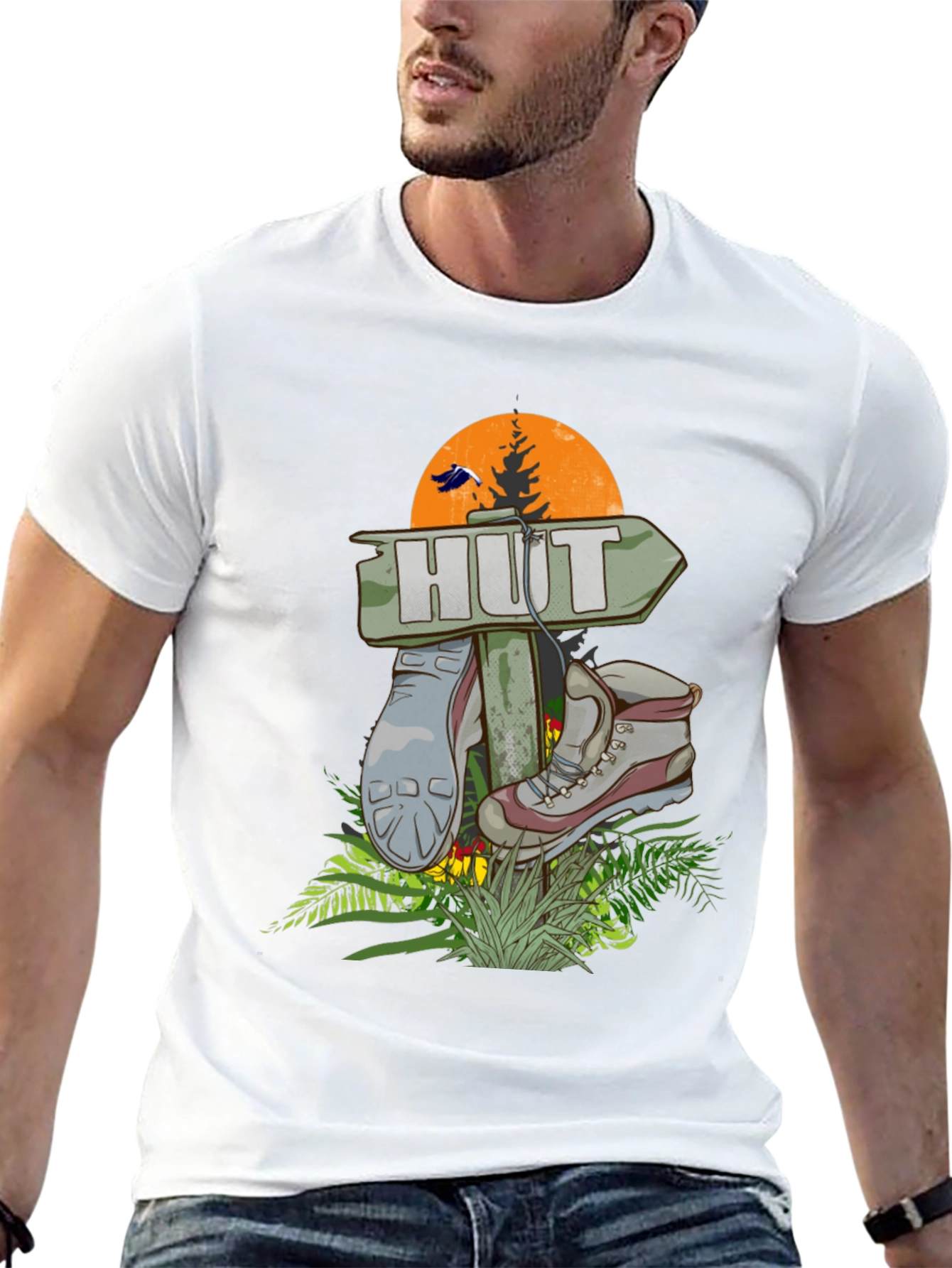 Hut Graphic Tee: Adventure Awaits!