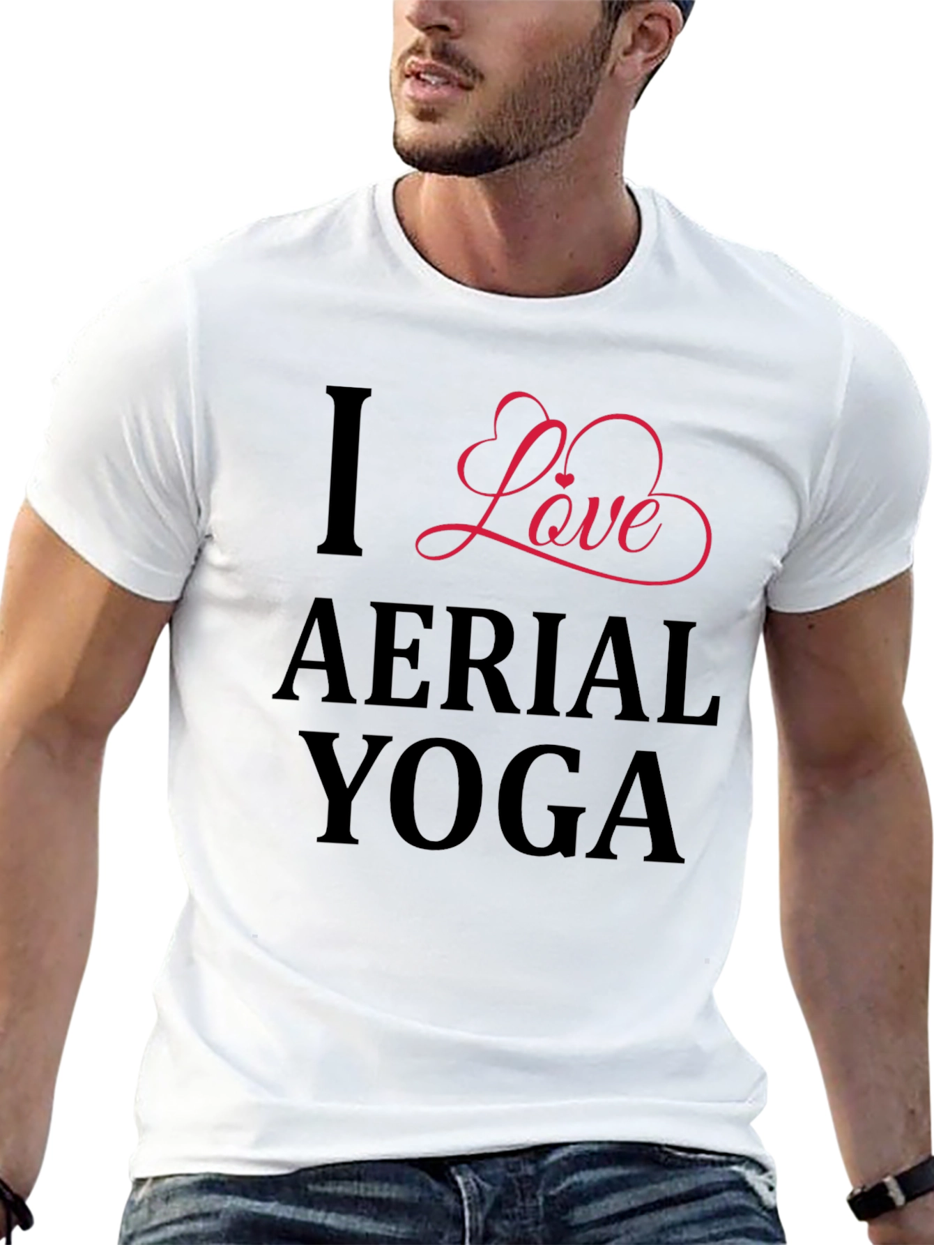 I Love Aerial Yoga Graphic Tee
