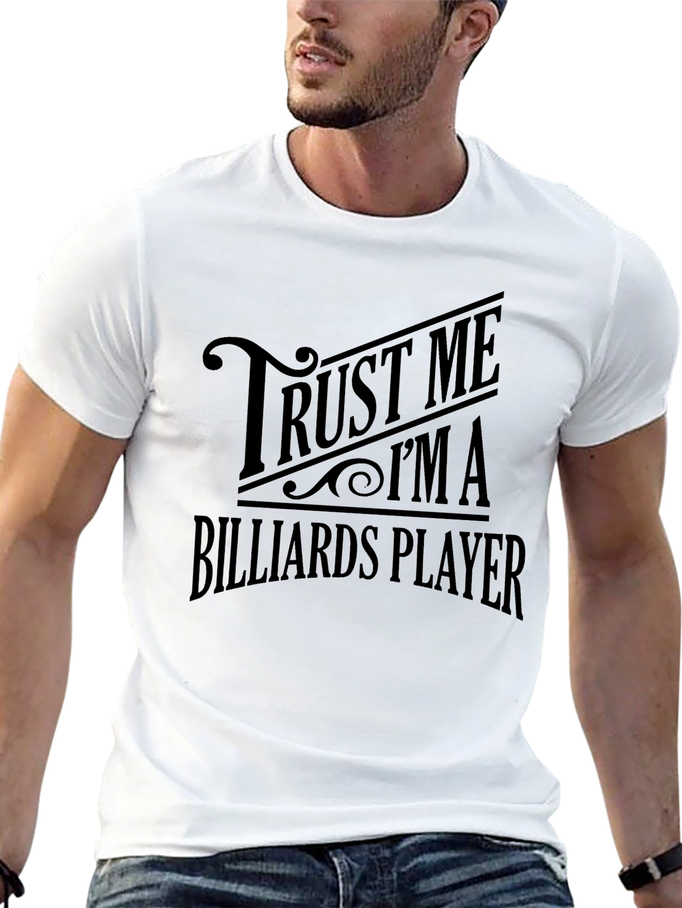 Trust Me Im A Billiards Player Mens Black T-Shirt