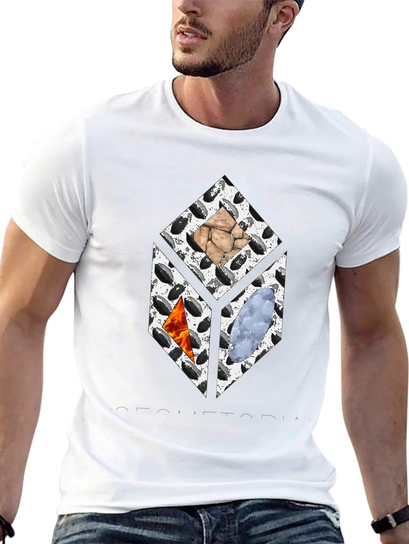 Elements Cube Graphic Tee - Black