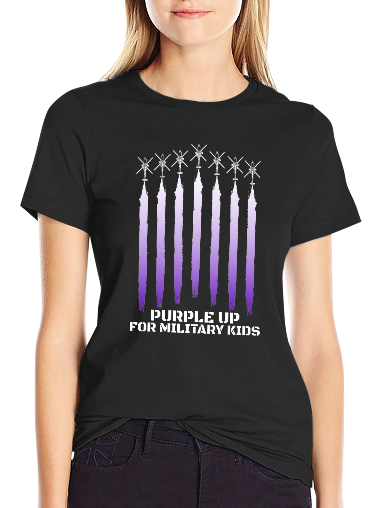Purple Up Military Kids T-Shirt