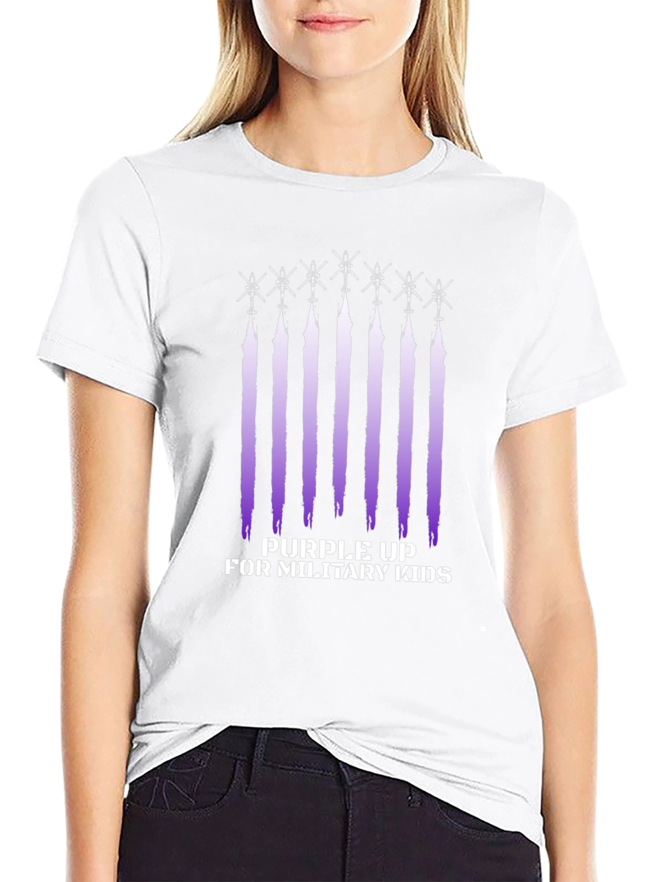 Purple Up Military Kids T-Shirt