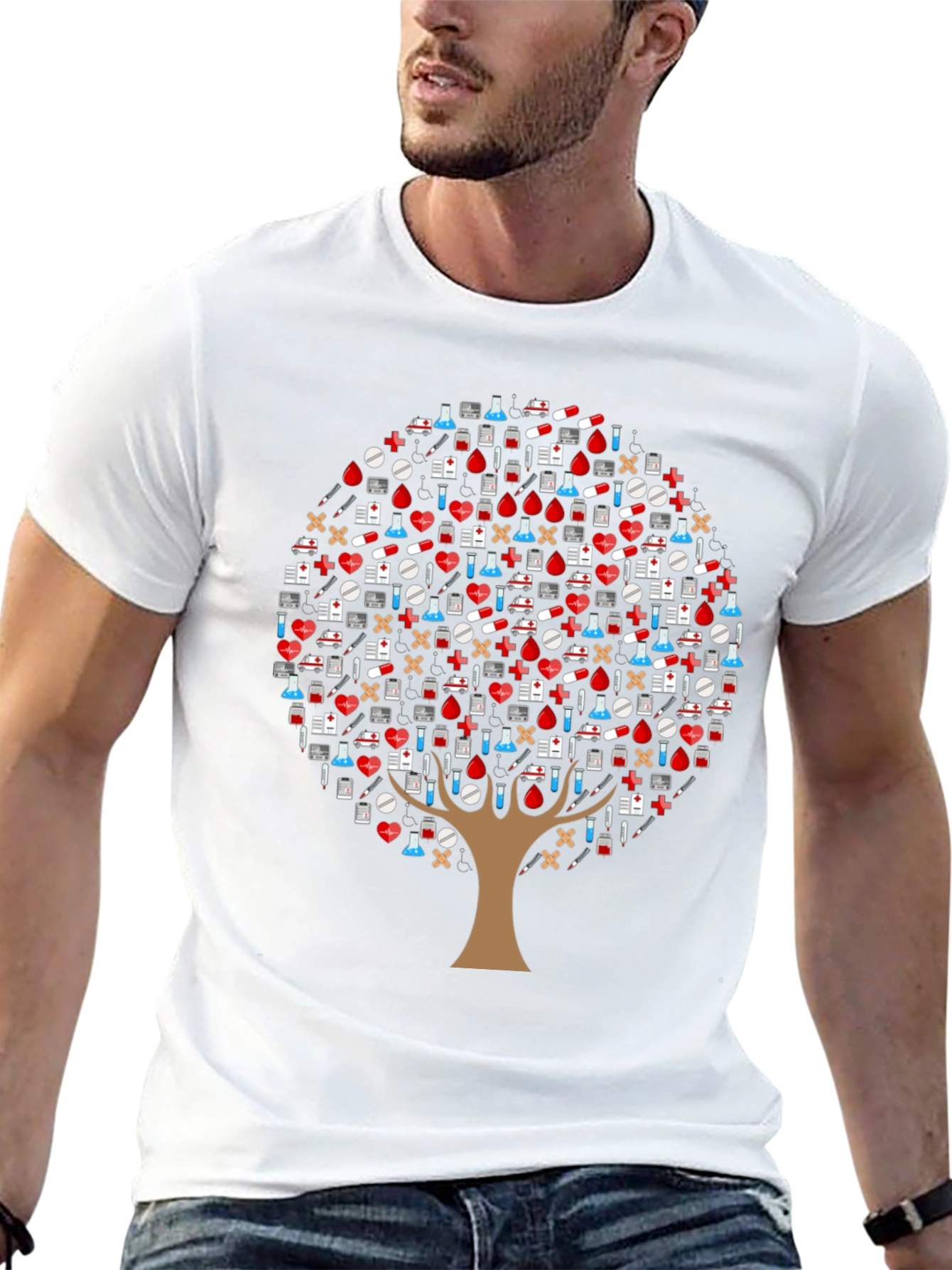 Medical Tree T-Shirt - Healthcare Appreciation
