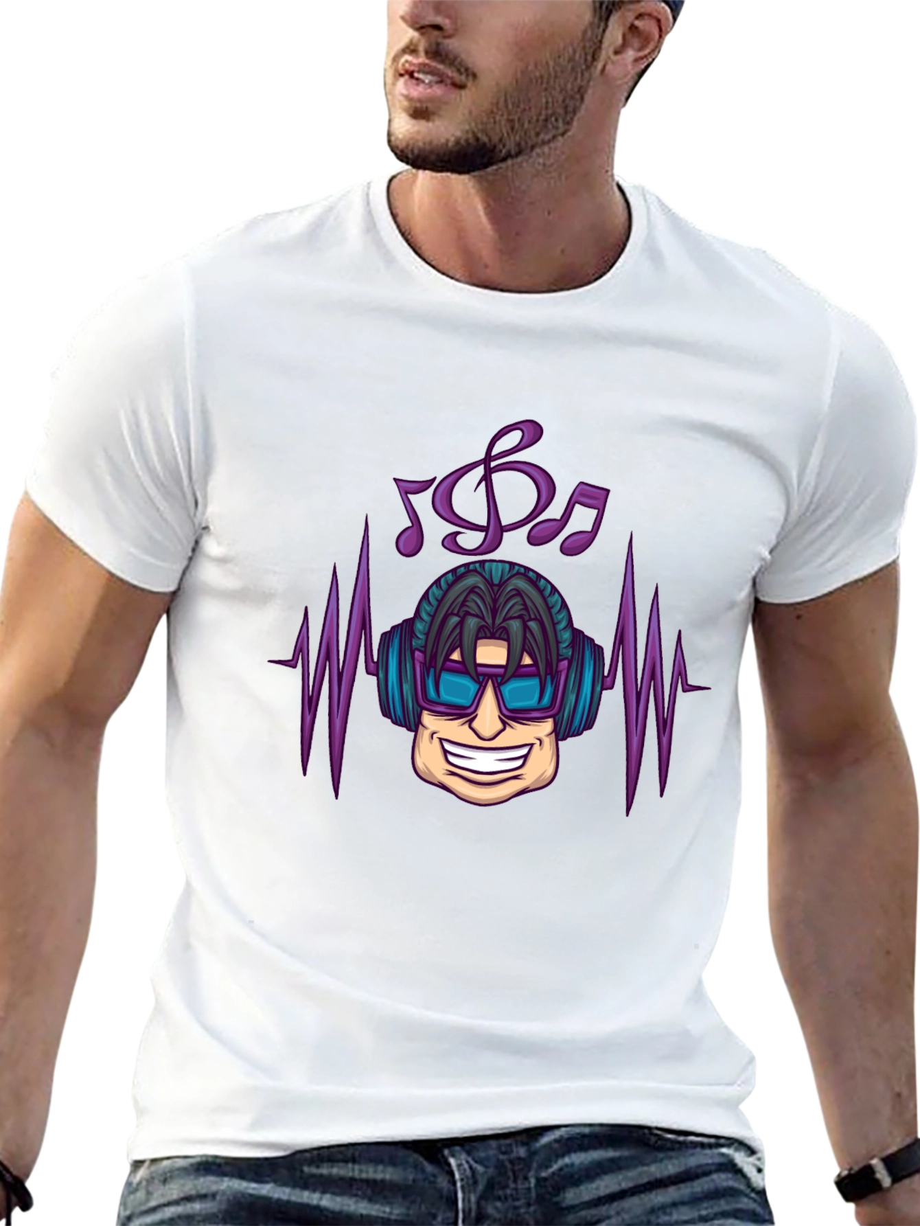 Cool DJ Graphic Black T-Shirt