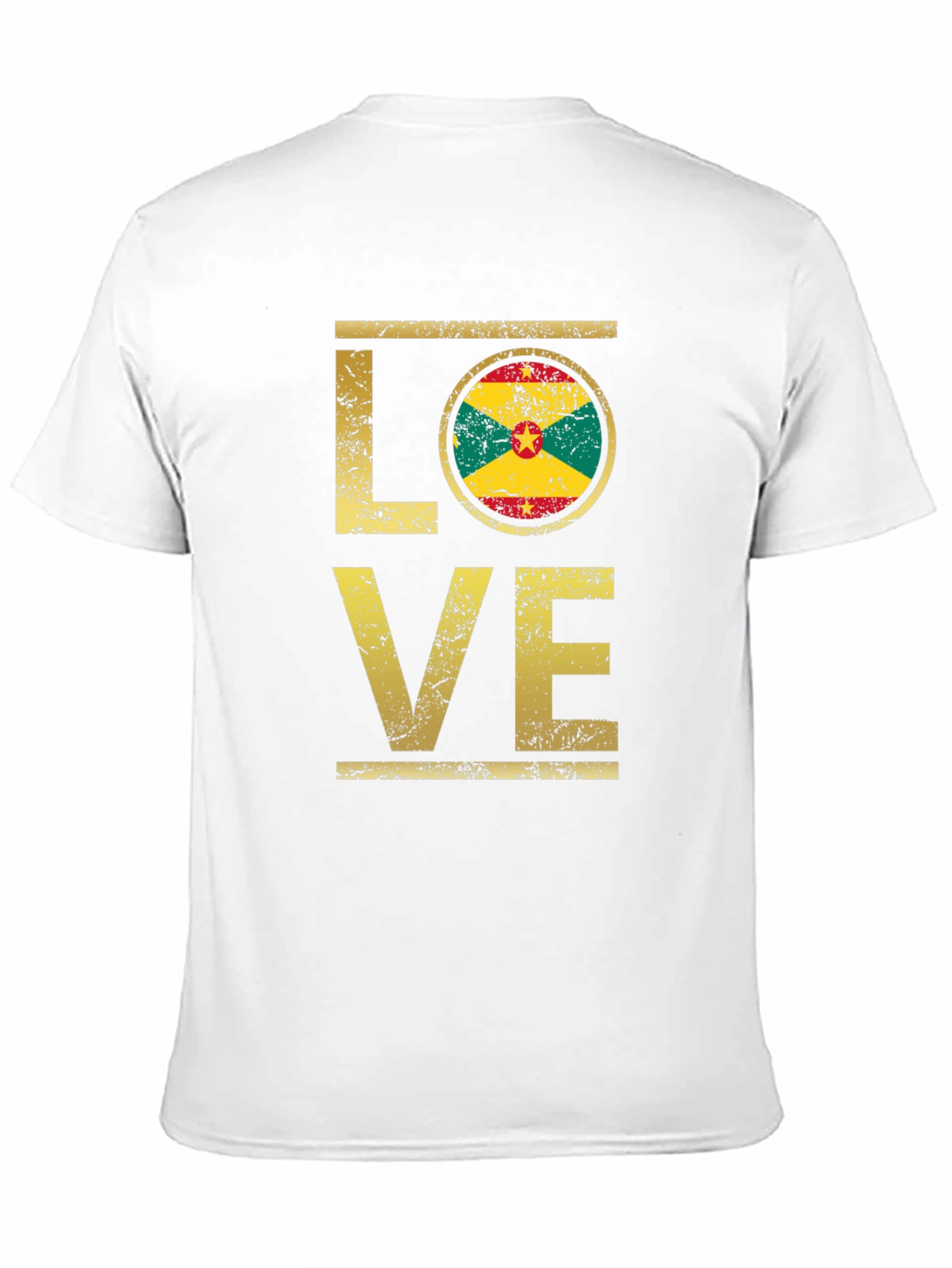 Grenada Flag Love Graphic Tee
