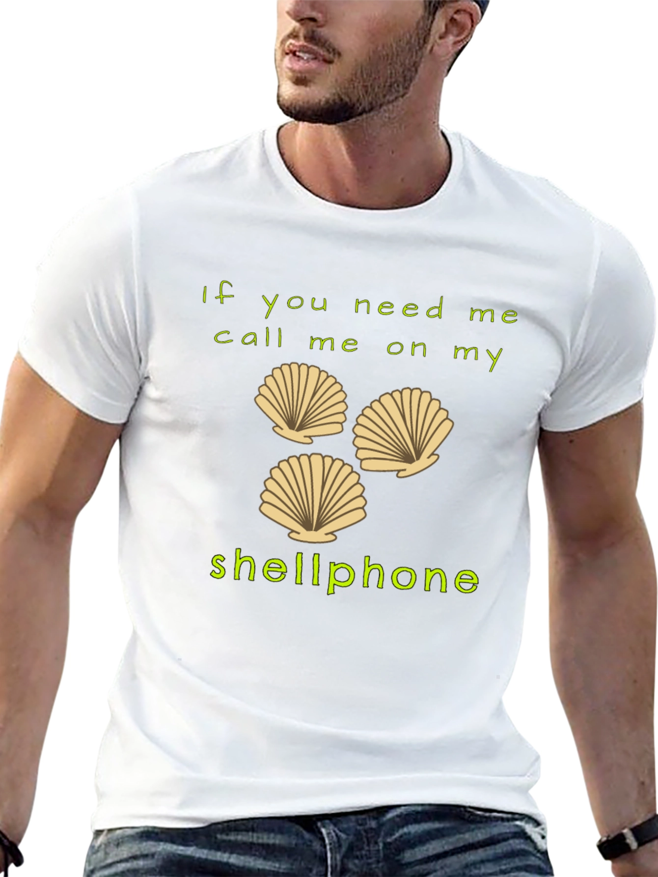Shellphone T-Shirt - Funny Beach Humor Tee