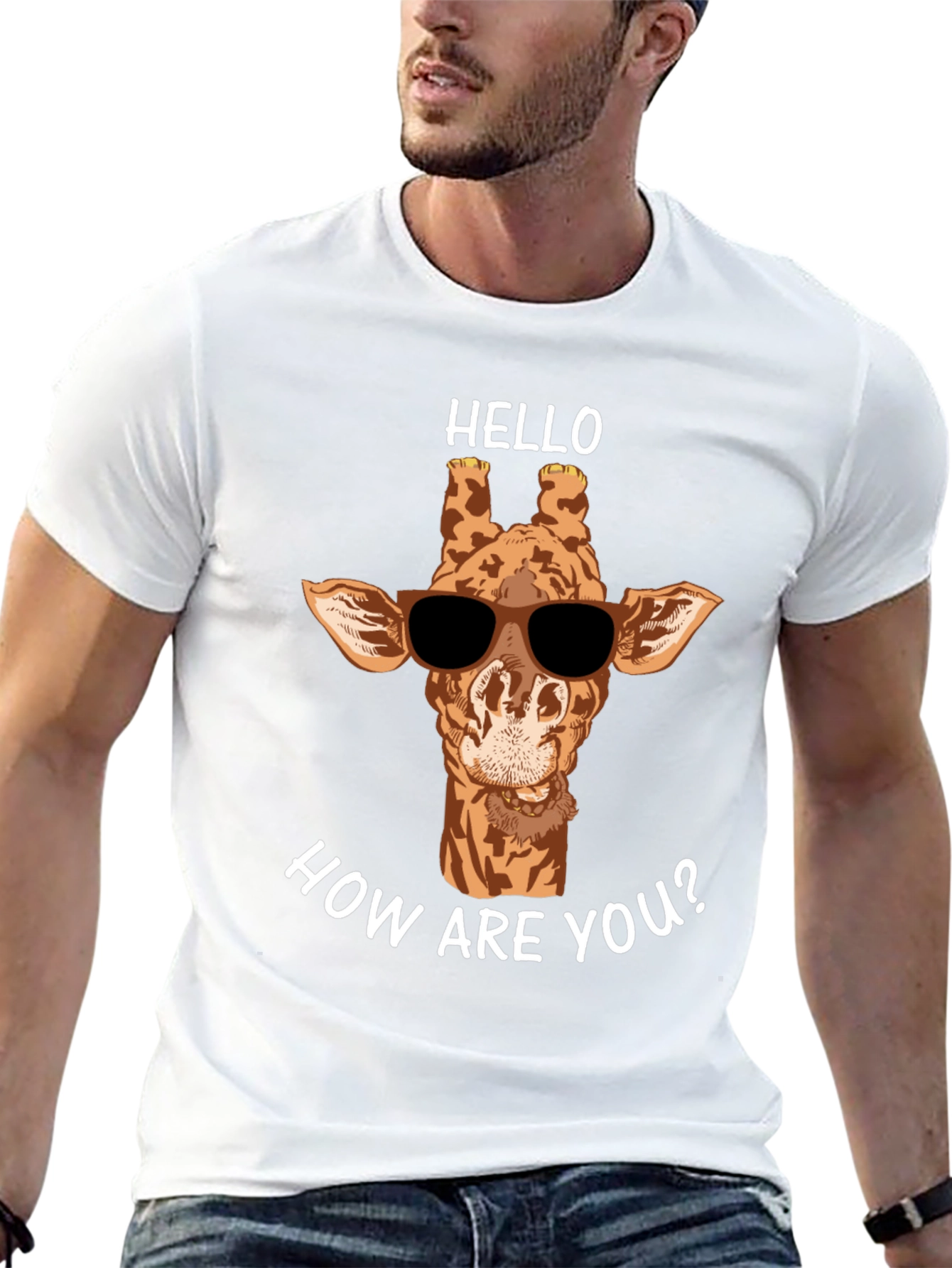 Cool Giraffe T-Shirt - Hello How Are You?