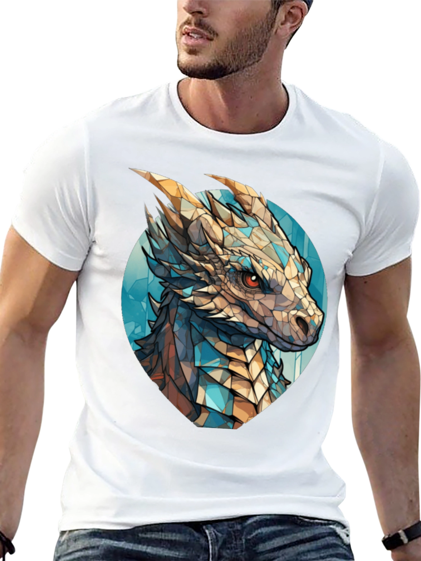 Dragon Graphic Tee - Stylish Mens T-Shirt