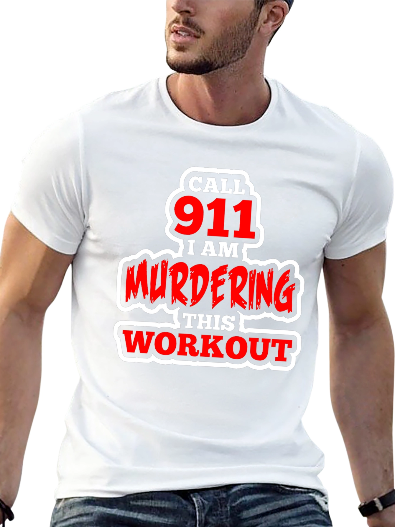 Call 911 Murdering This Workout Graphic Tee