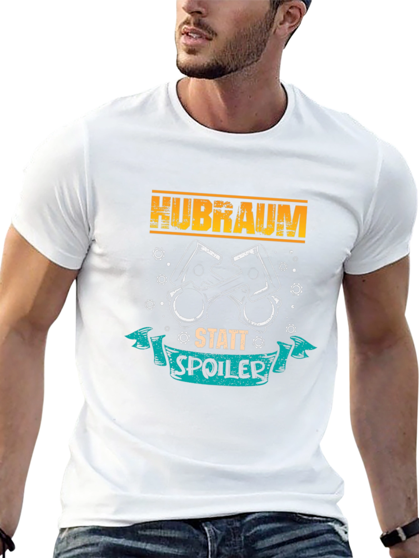 Hubraum Statt Spoiler Black T-Shirt